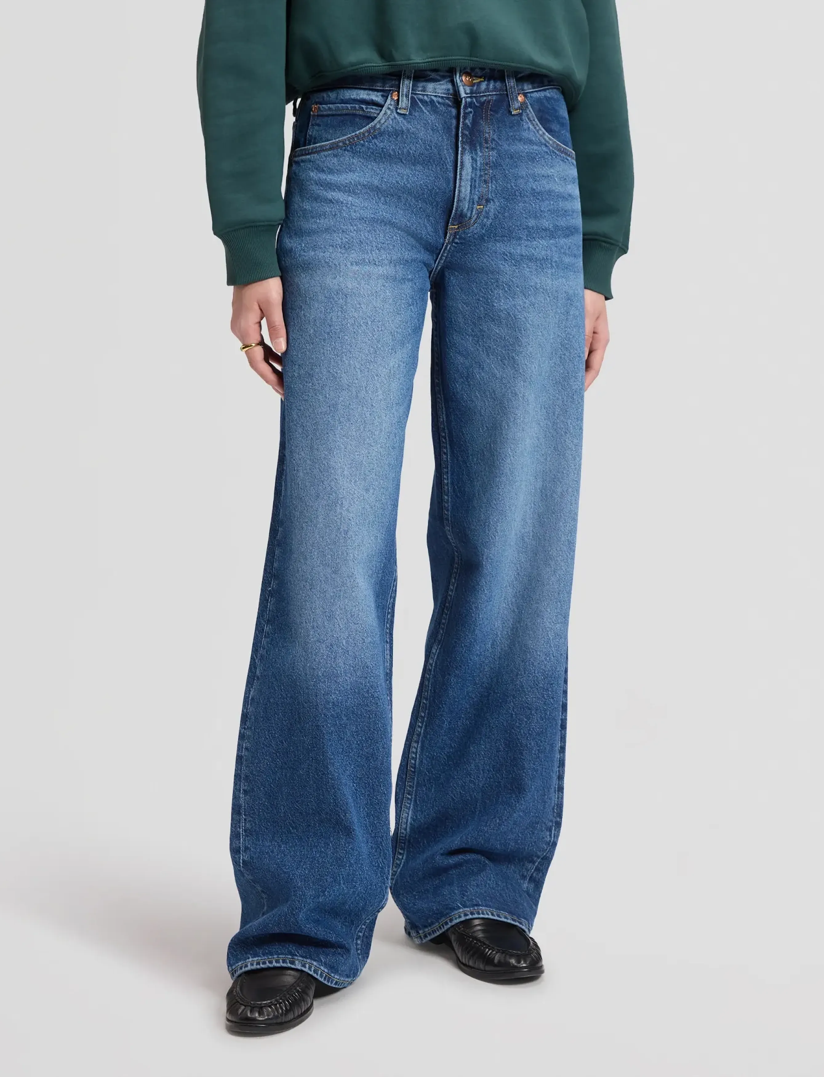Lee Jeans - RIDER LOOSE - laia säärega teksad - mid turn - 2