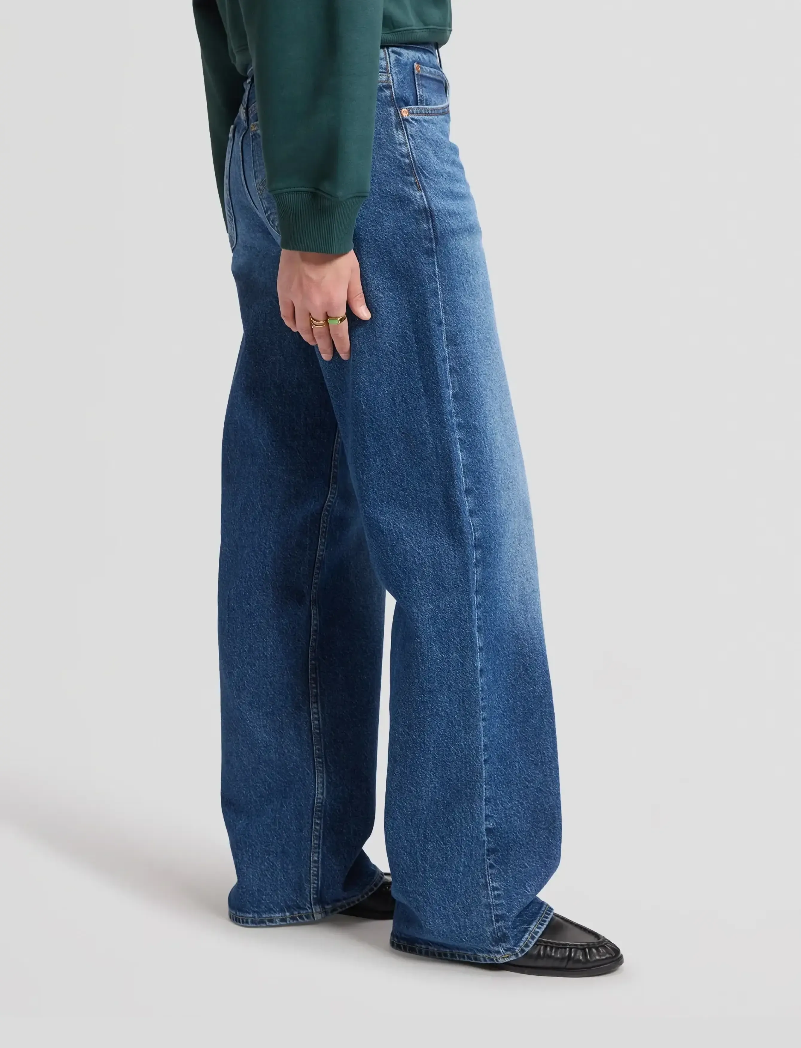 Lee Jeans - RIDER LOOSE - laia säärega teksad - mid turn - 4