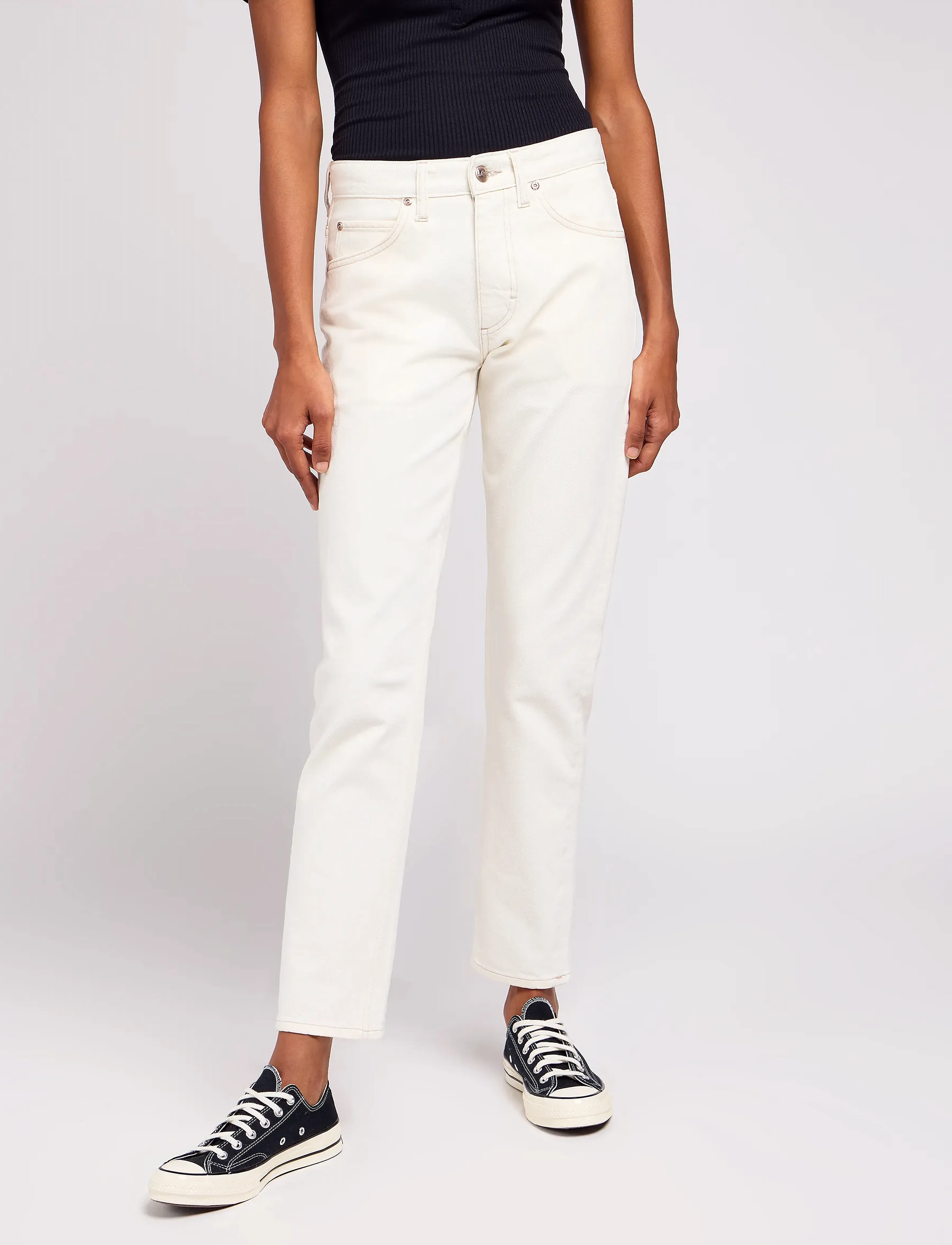 Lee Jeans RIDER JEANS - Tøj - CONCRETE WHITE / white