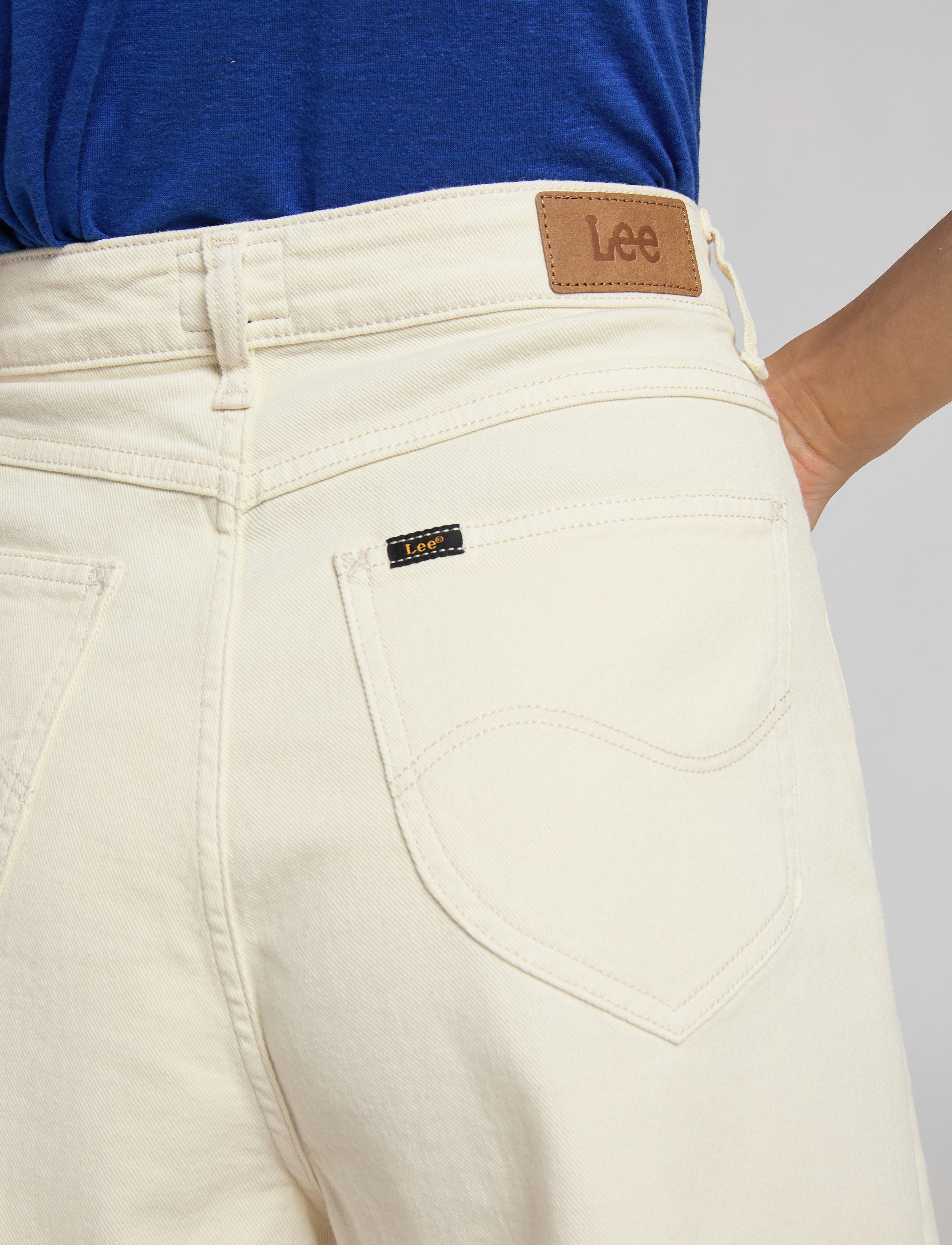 Lee Jeans - STELLA SHORT - denimshorts - marble white - 5