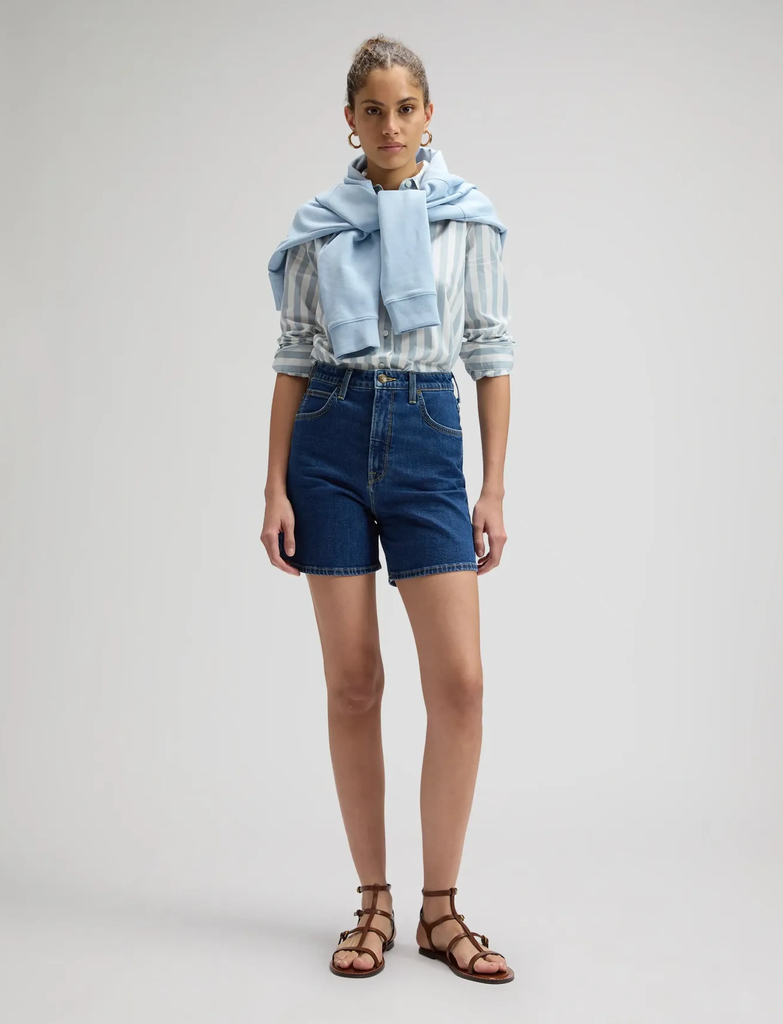 Lee Jeans - STELLA SHORT - denimshorts - mid trip - 4