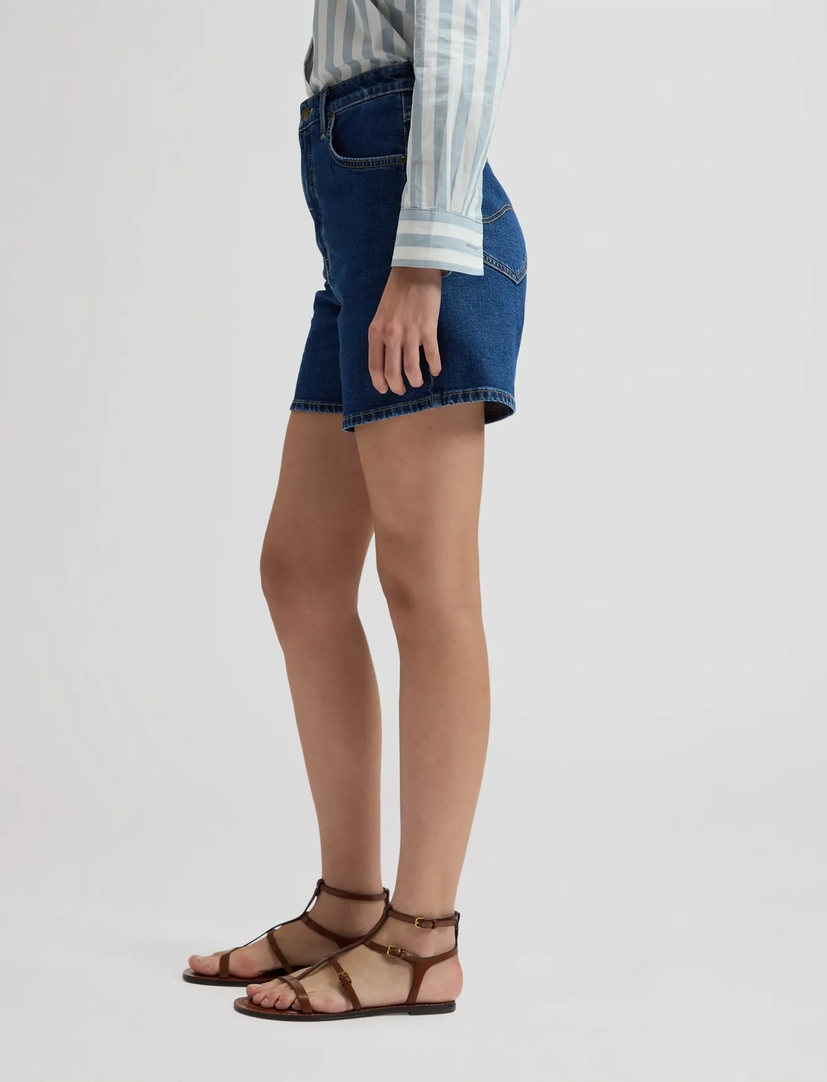 Lee Jeans - STELLA SHORT - denimshorts - mid trip - 5