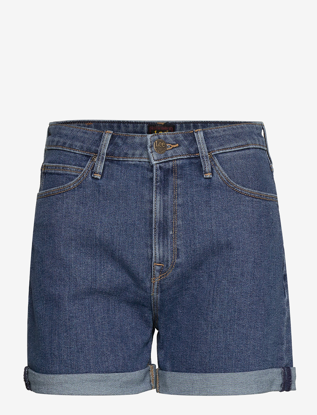 Lee Jeans - MOM SHORT - mid stonewash - 0