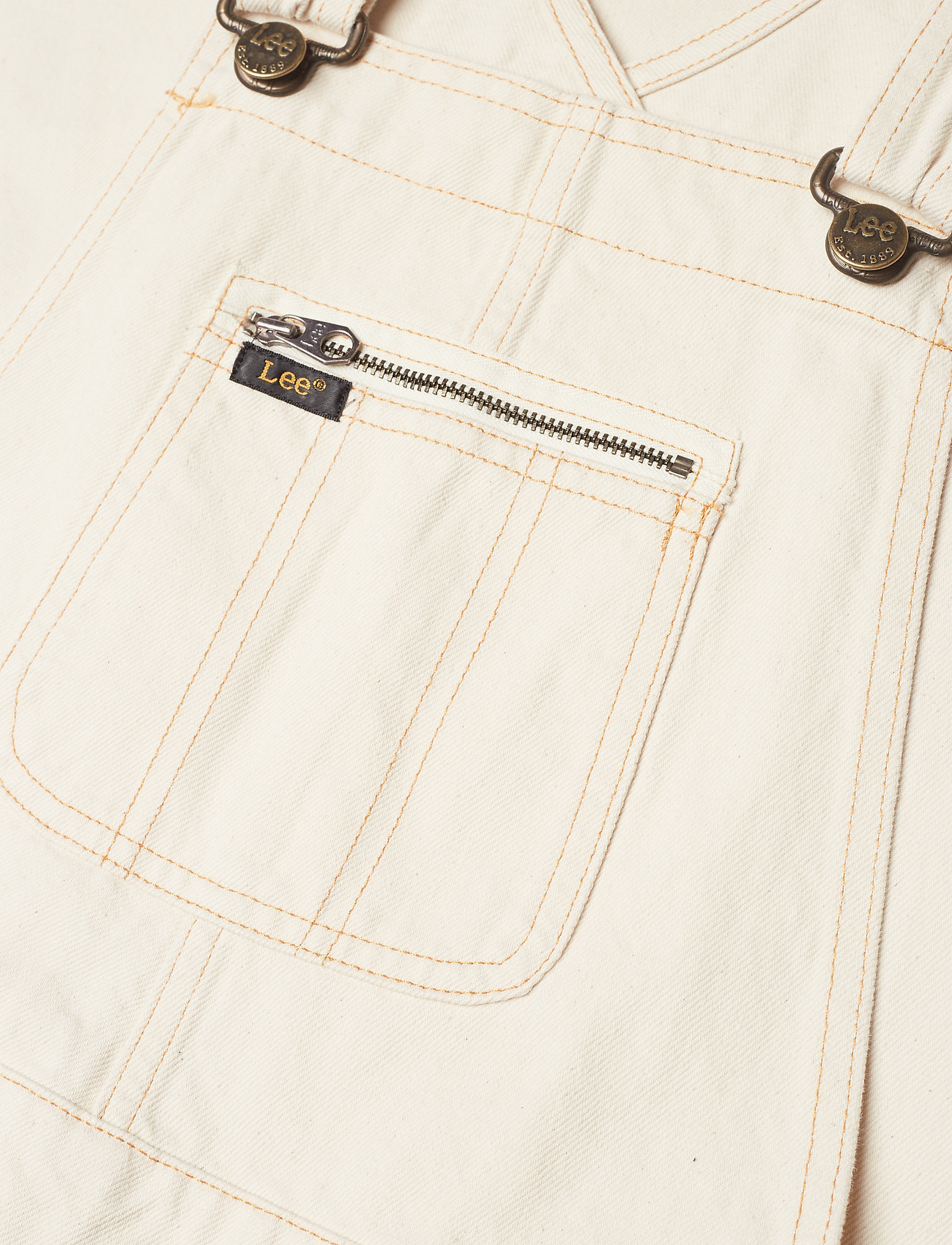 Lee Jeans - WIDE BIB - off white - 5