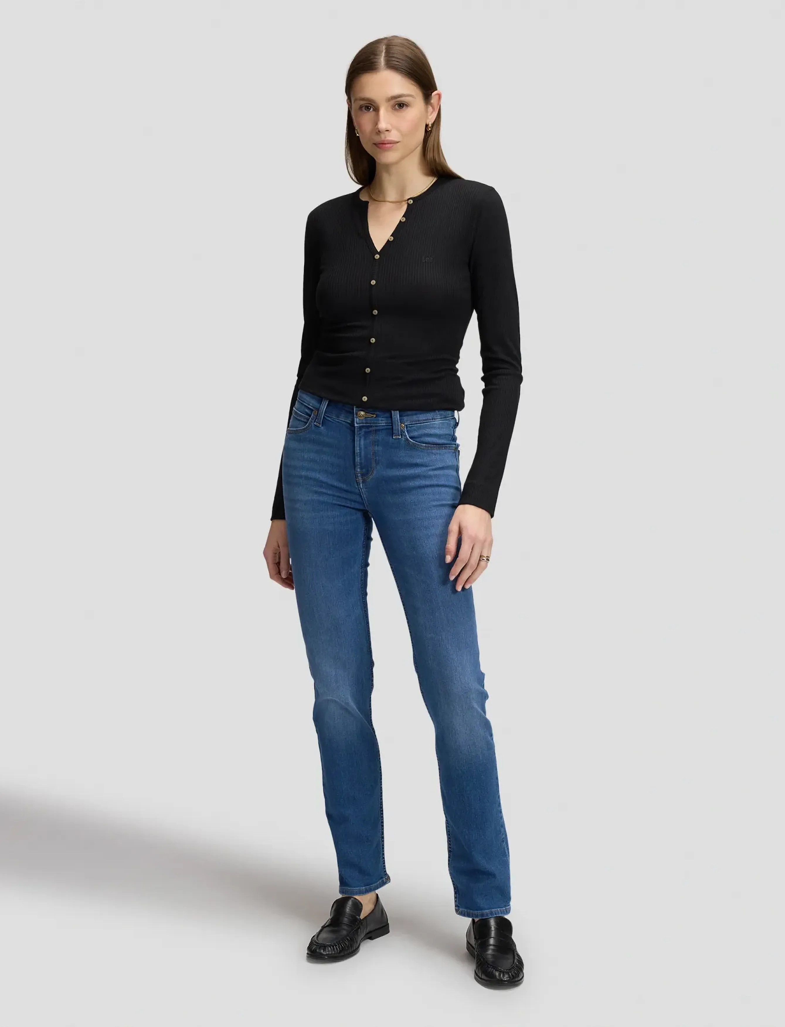 Lee Jeans - LS HENLEY - black - 3