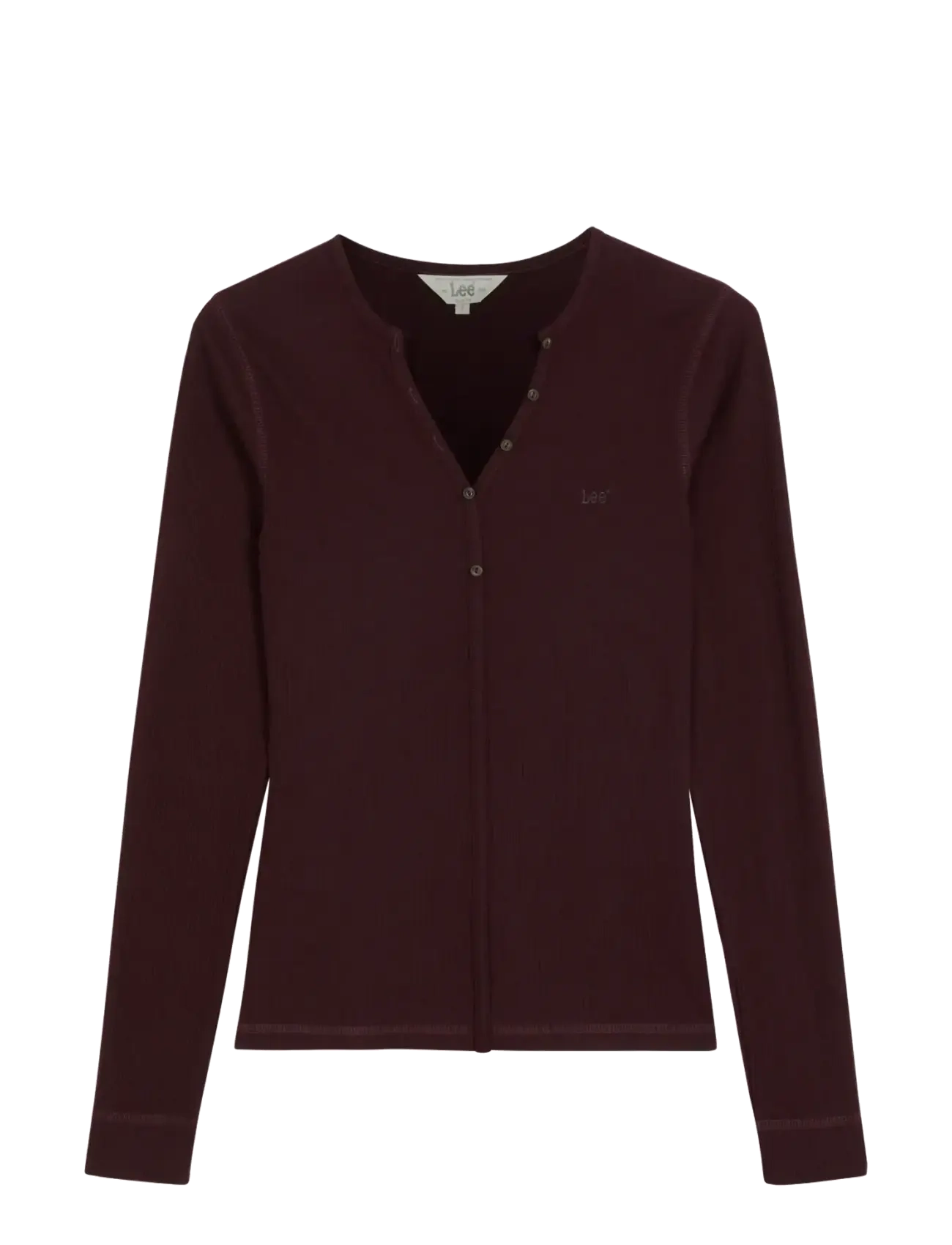 Lee Jeans LS HENLEY - T-shirts & Toppe - VELVET BEET / burgundy