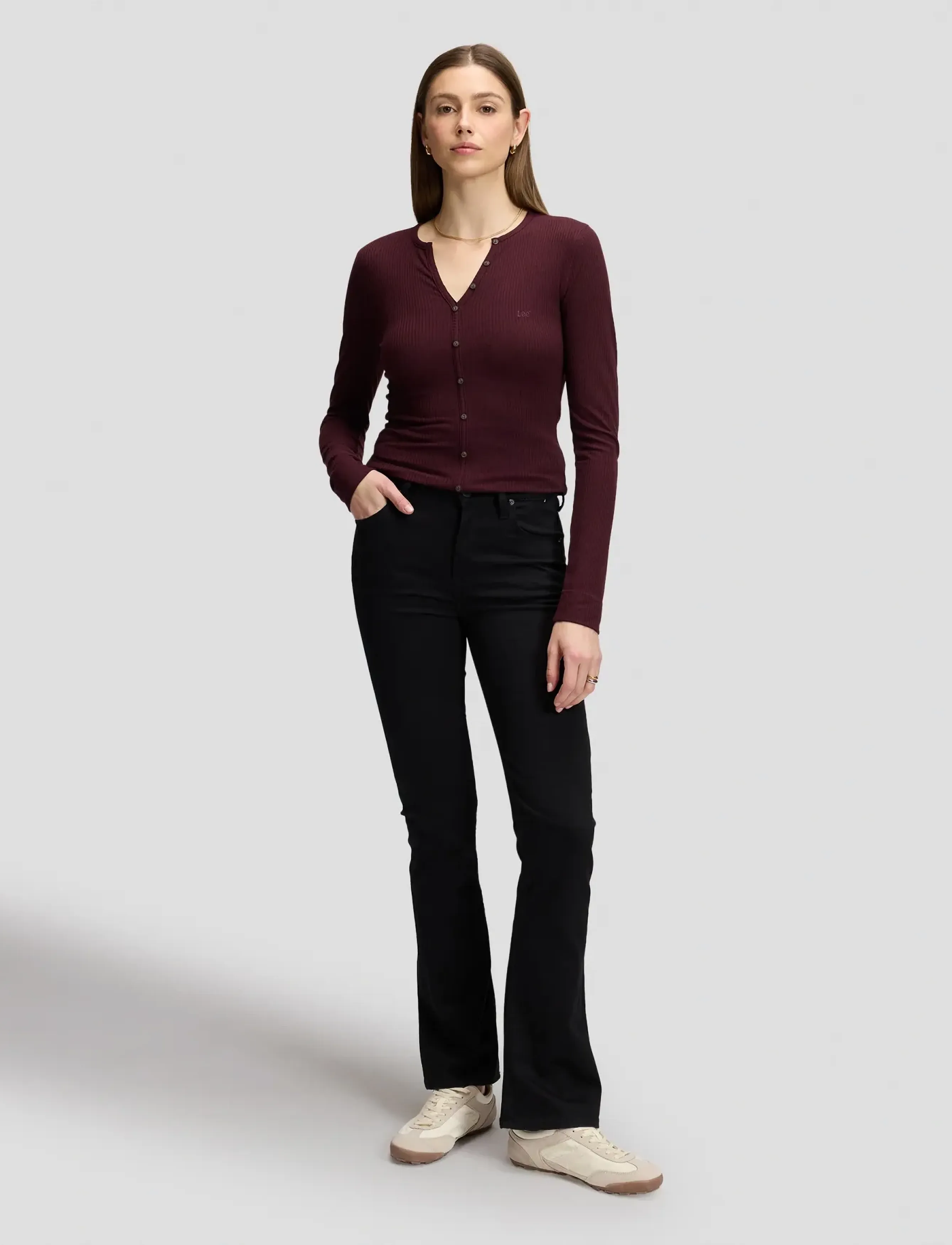 Lee Jeans - LS HENLEY - velvet beet - 3