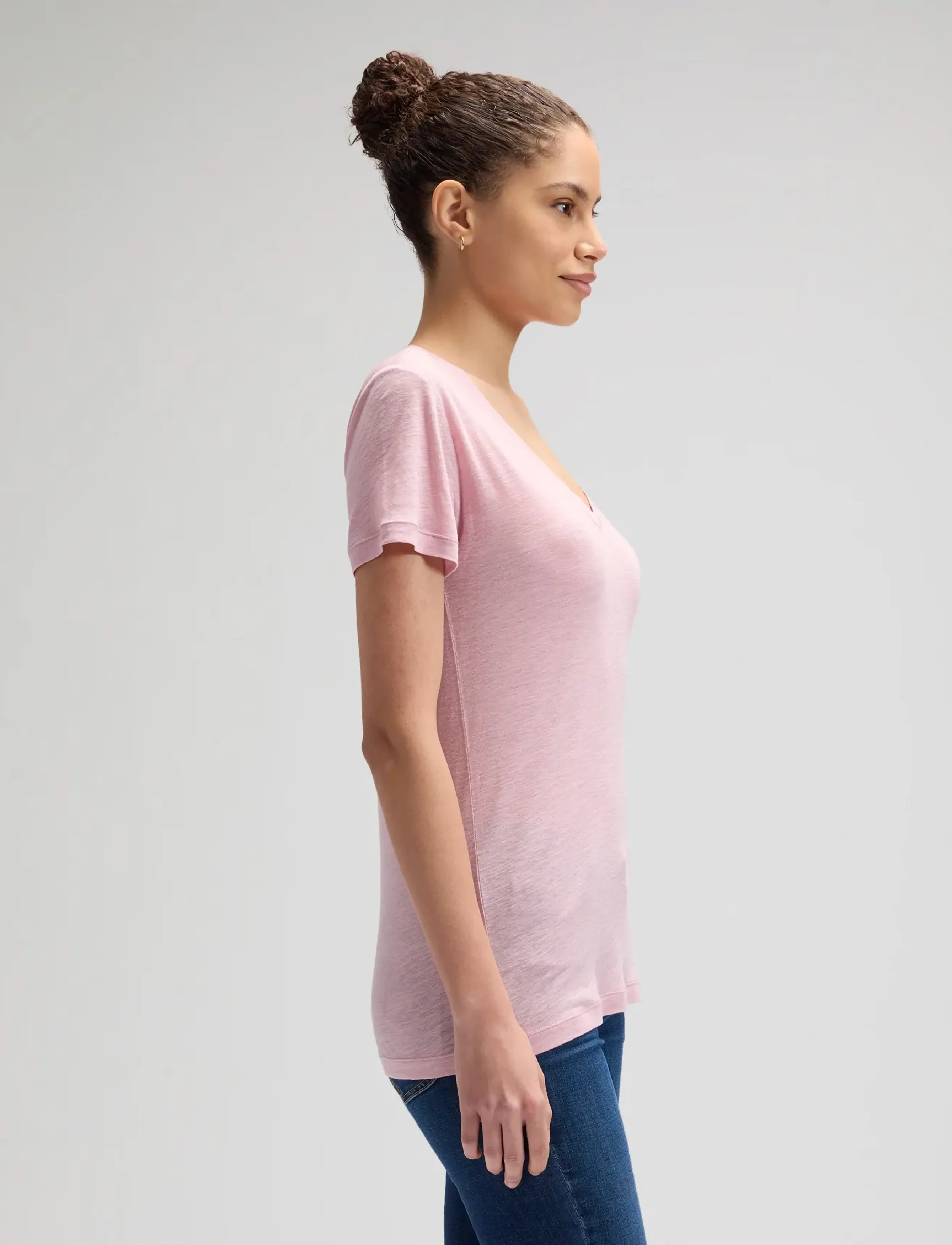 Lee Jeans - V NECK - die niedrigsten preise - soft mauve - 4