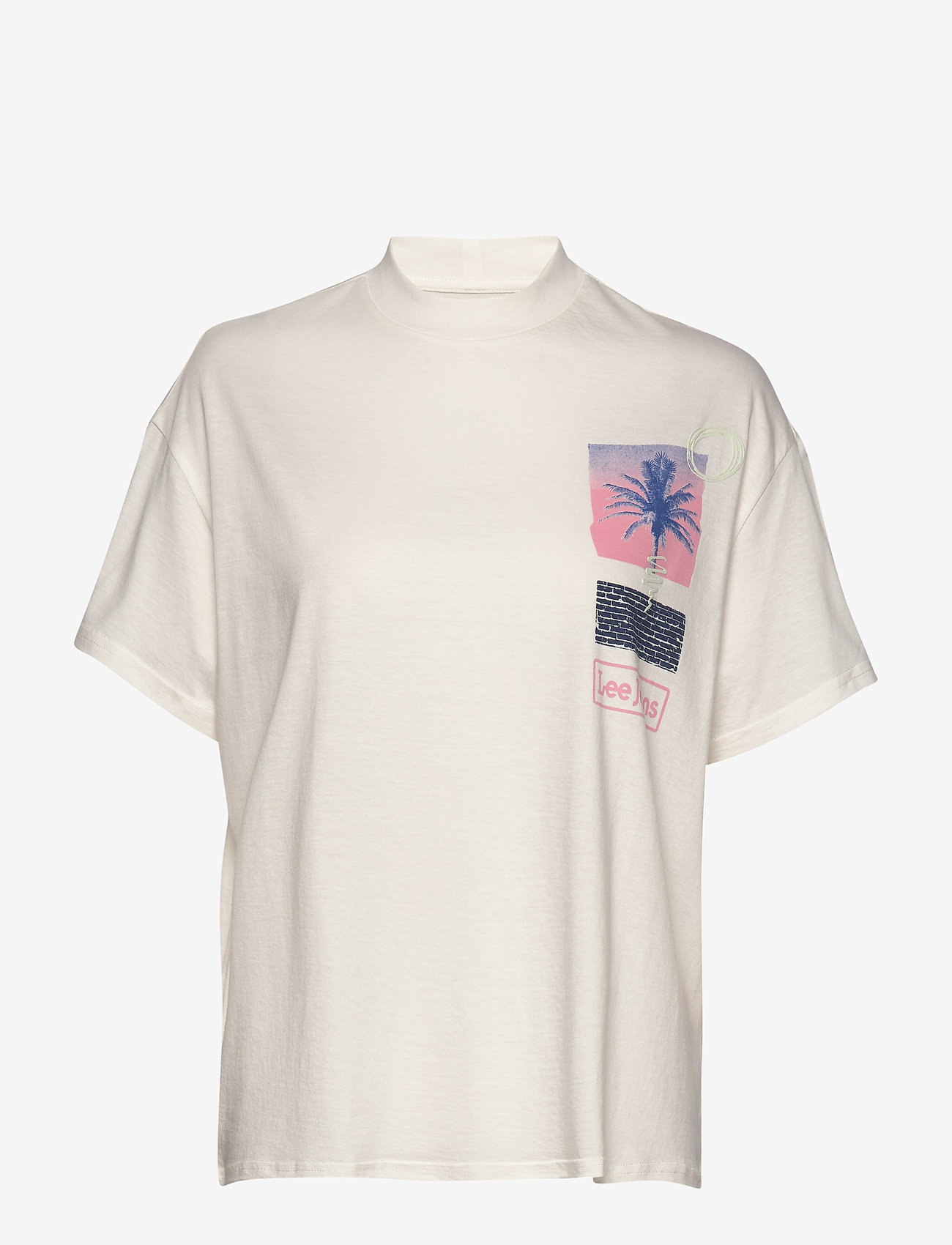 Lee Jeans - OVERSIZED TEE - ecru - 0