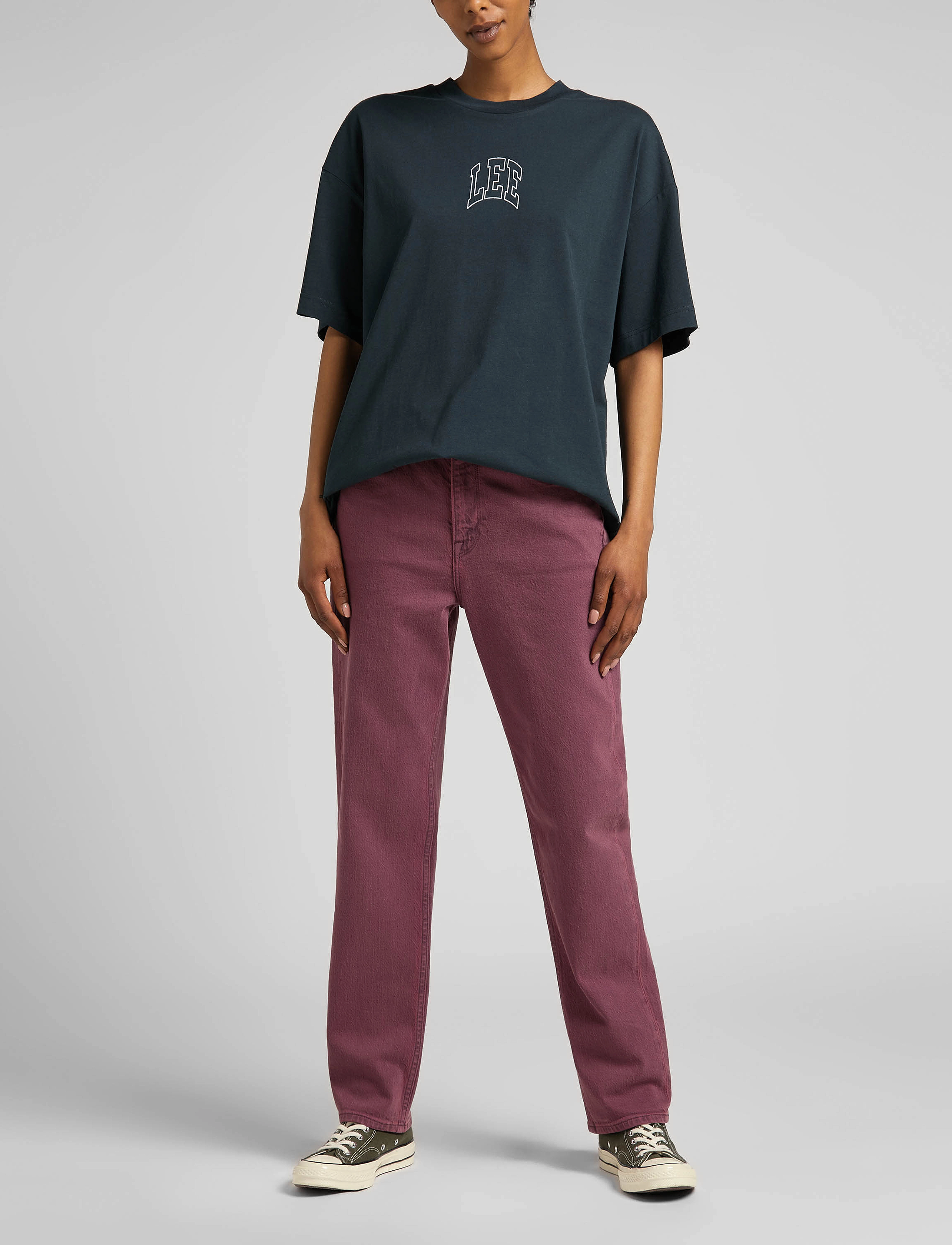 Lee Jeans - SUPER LOOSE TEE - charcoal - 4