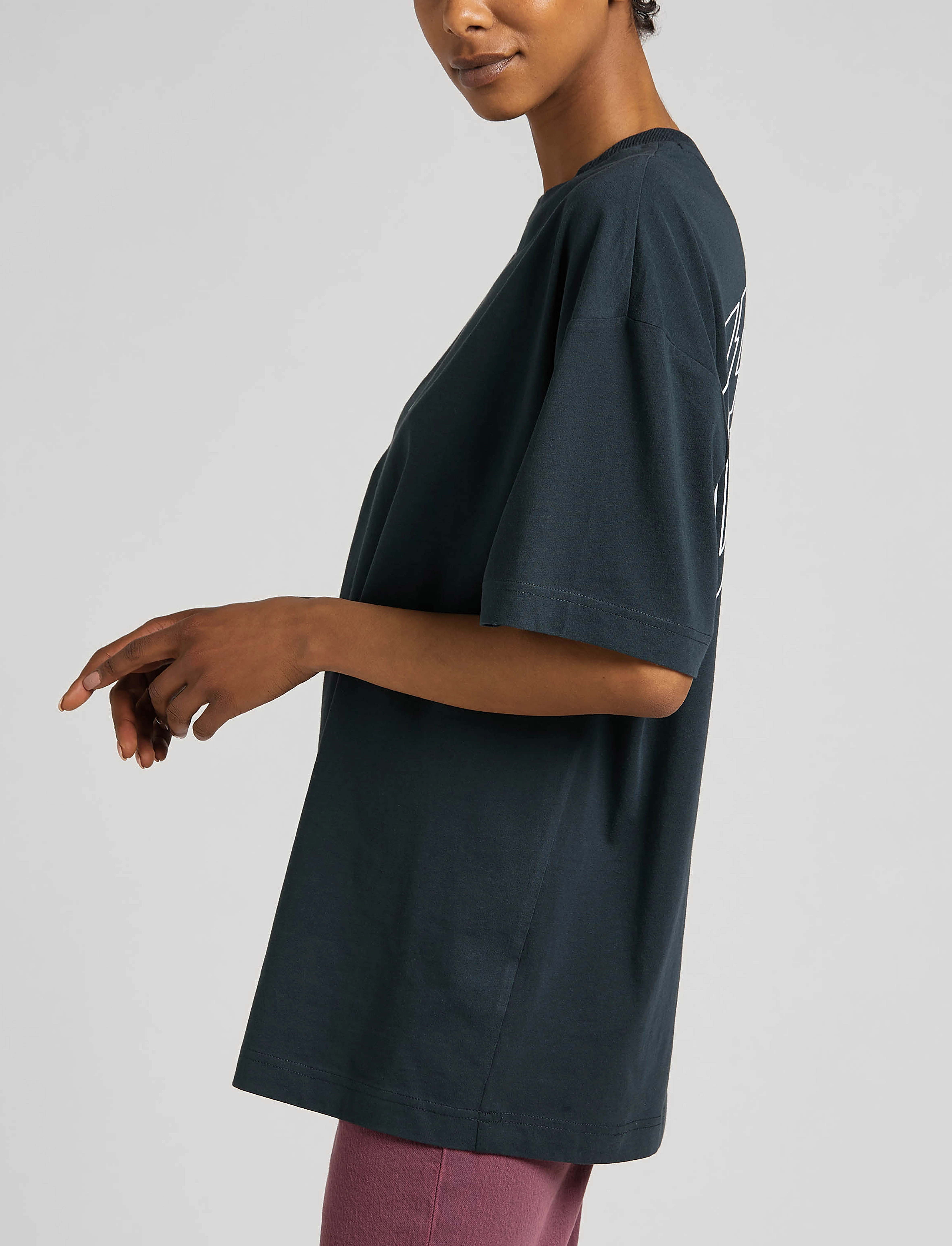 Lee Jeans - SUPER LOOSE TEE - charcoal - 5