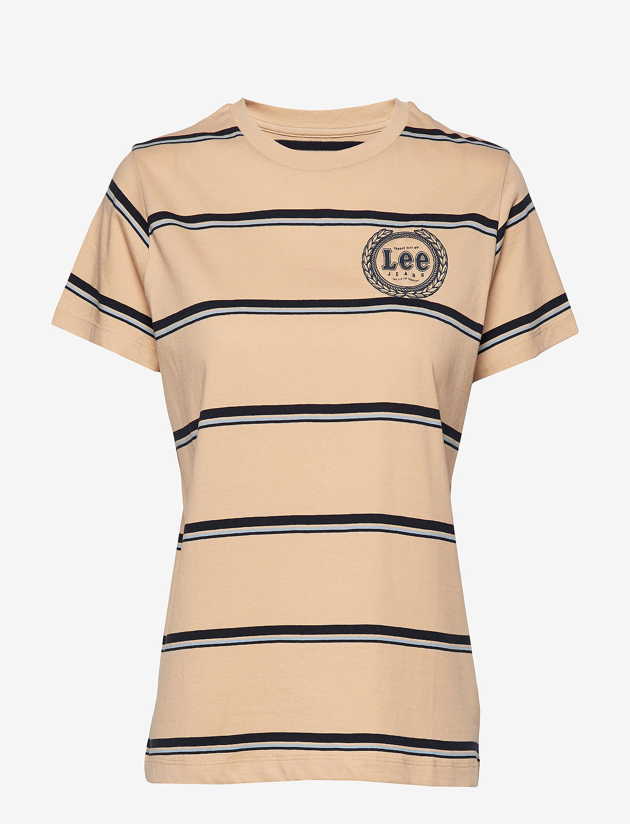 STRIPE T - DUST BEIGE