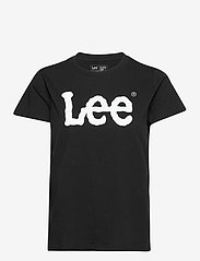 Lee Jeans - LOGO TEE - mažiausios kainos - black - 0