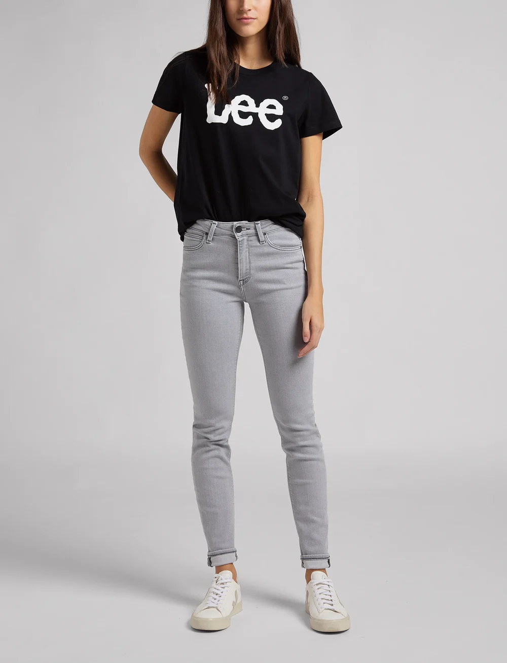 Lee Jeans - LOGO TEE - t-shirts - black - 4