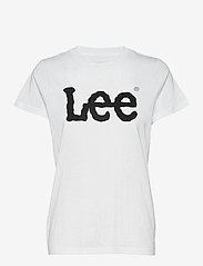 Lee Jeans - LOGO TEE - lägsta priserna - white - 0