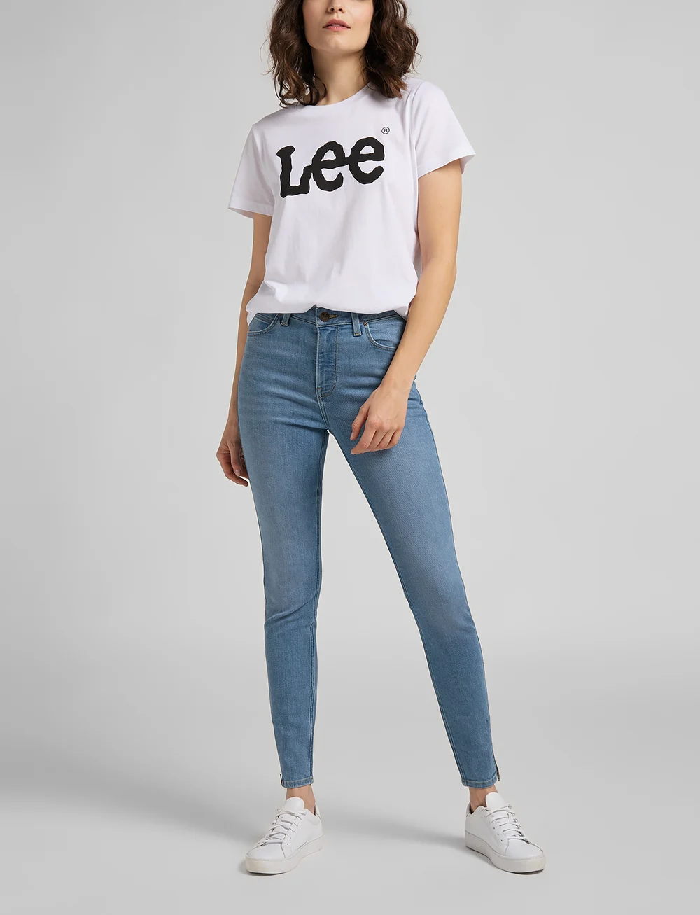 Lee Jeans - LOGO TEE - t-shirts - white - 4