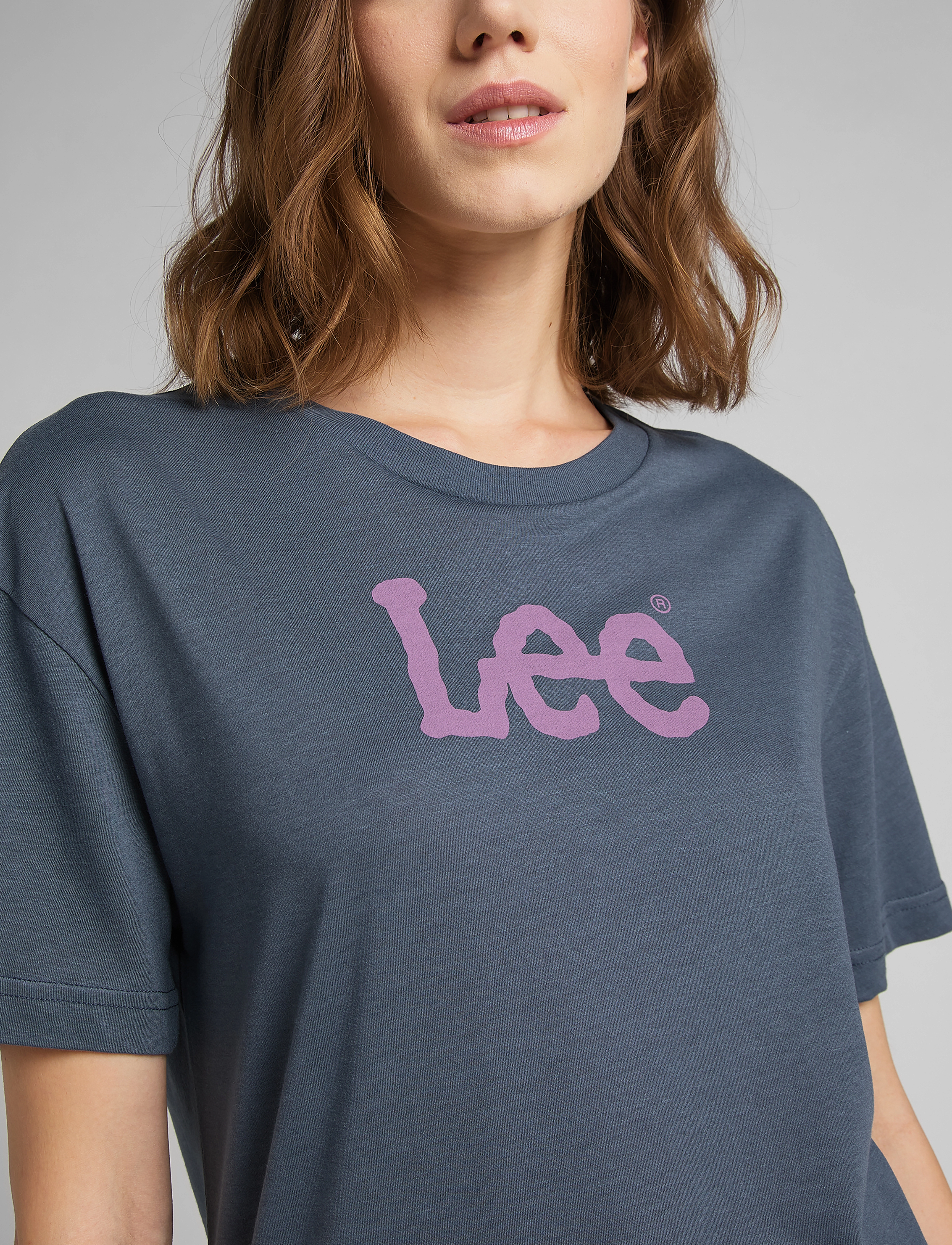 Lee Jeans - RELAXED CREW TEE - washed grey - 3