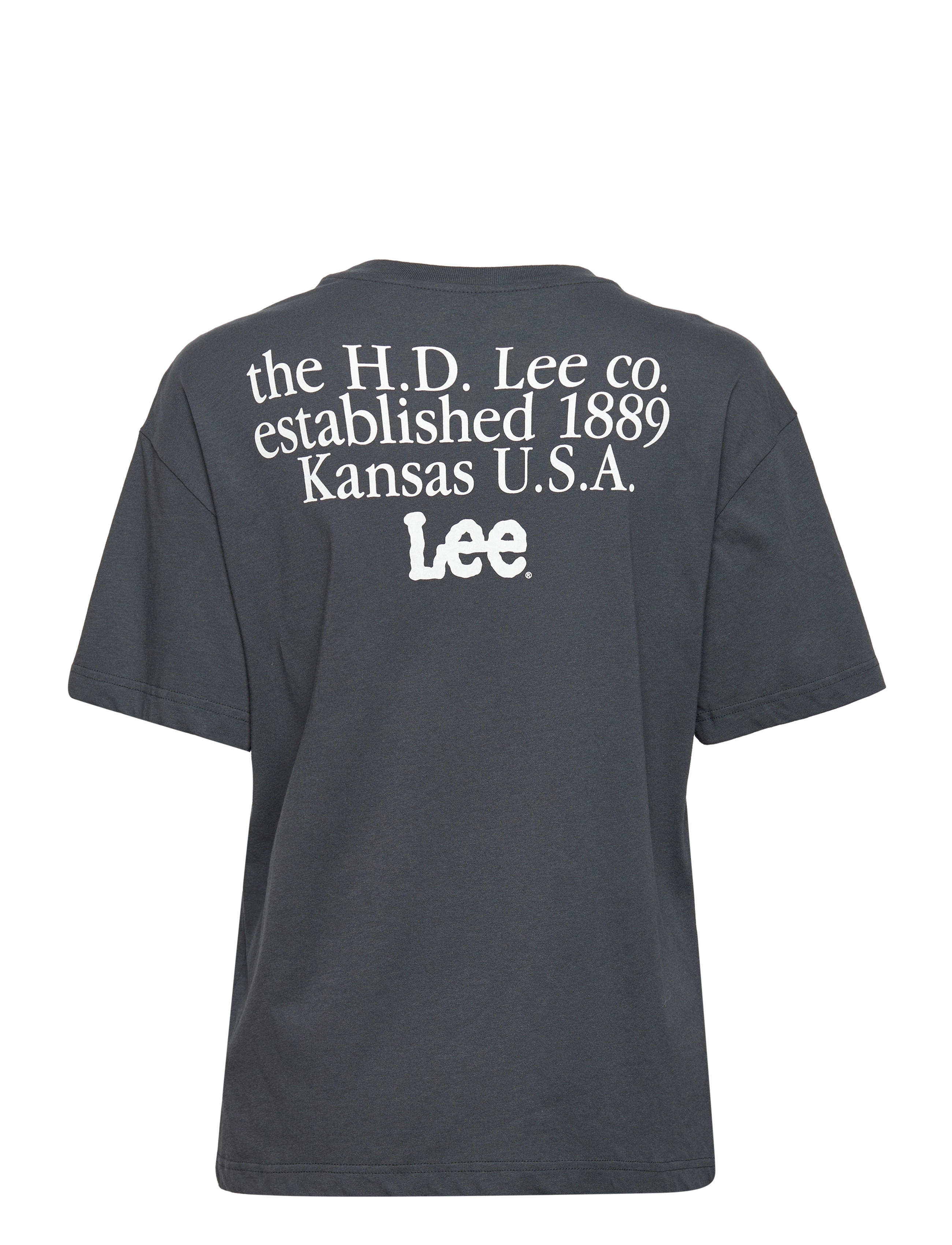 Lee Jeans - ESSENTIAL GRAPHIC TEE - charcoal - 1