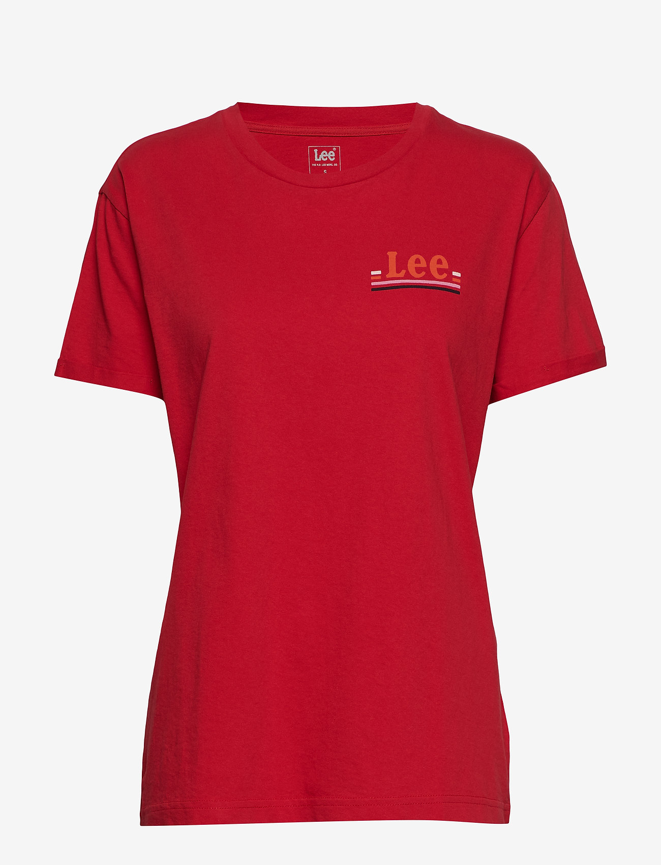 Lee Jeans - CHEST LOGO TEE - warp red - 0
