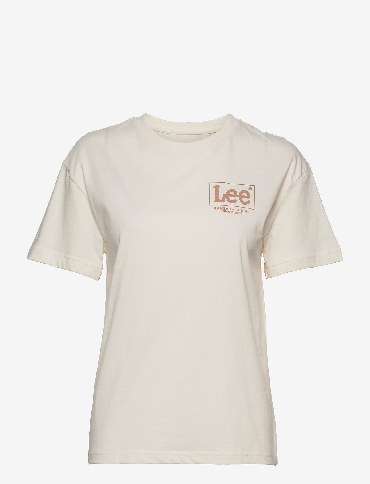 Lee Jeans - CREW NECK TEE - ecru - 0
