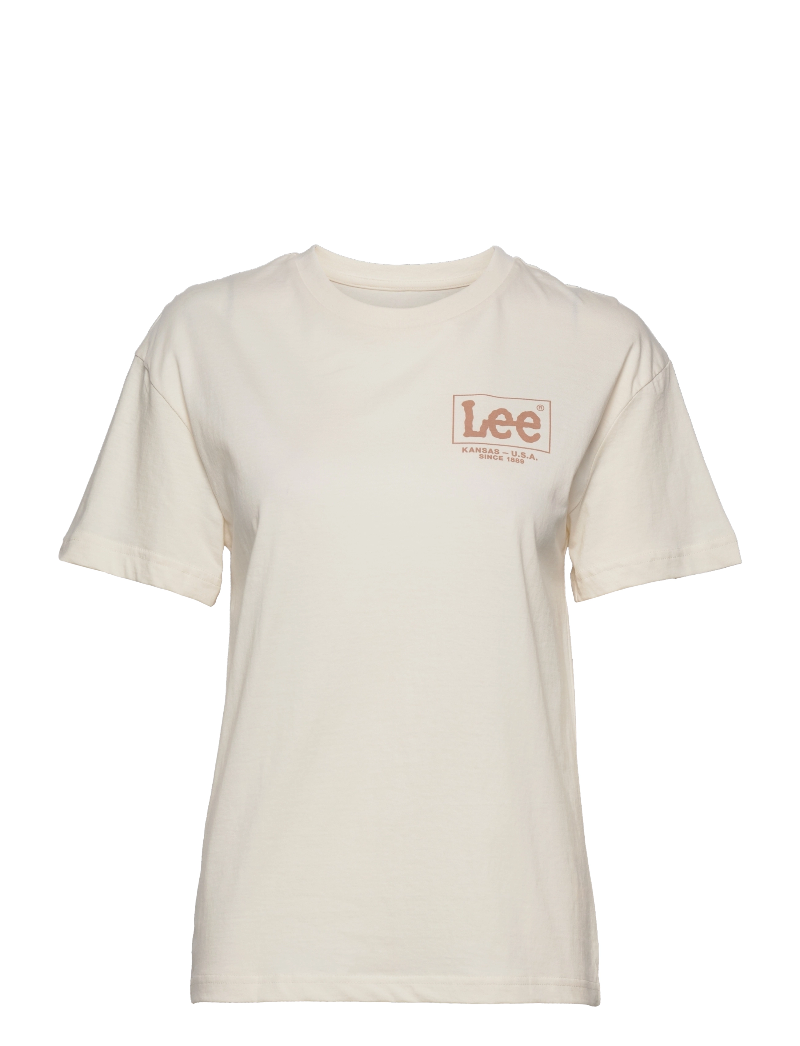 Lee Jeans - CREW NECK TEE - ecru - 0