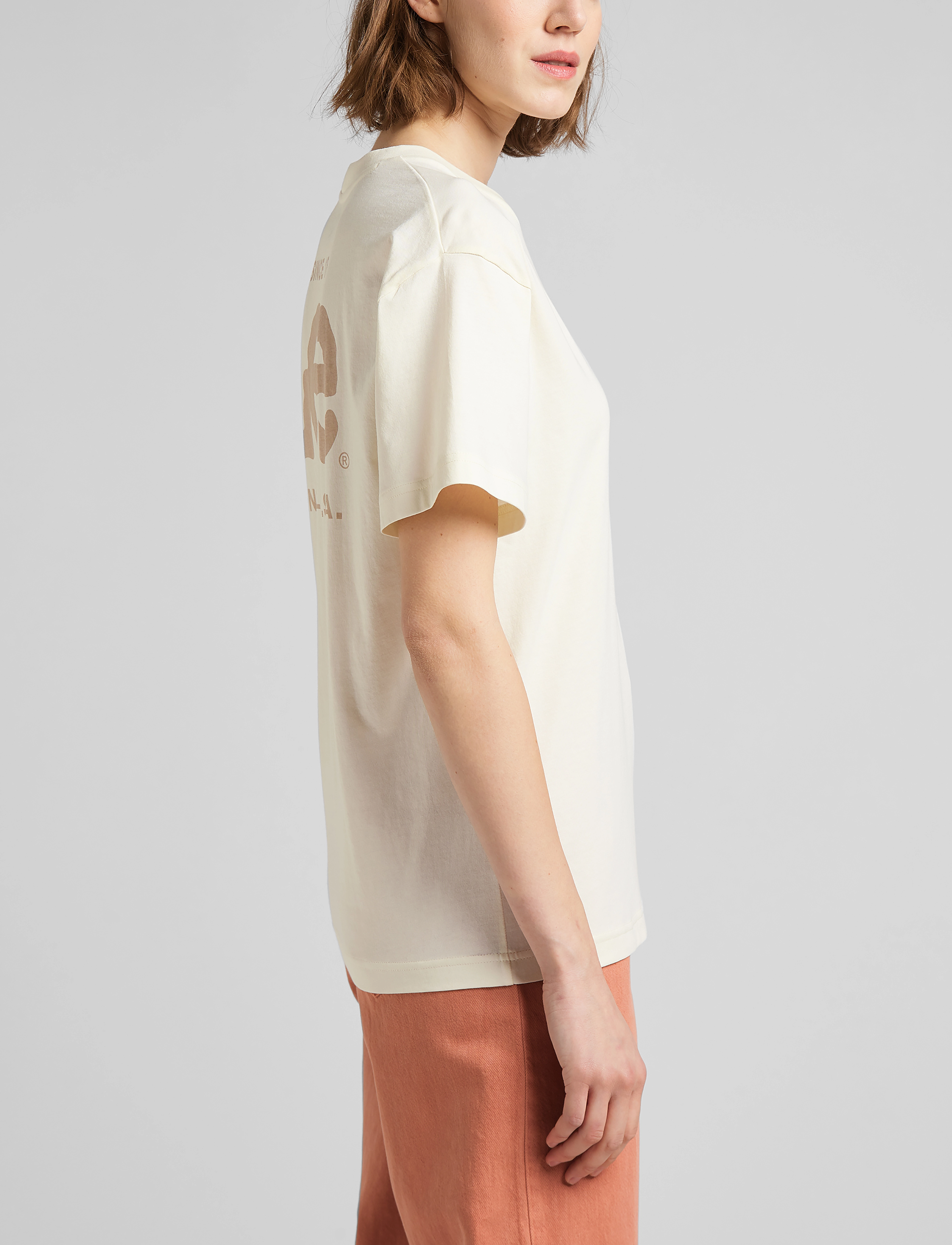 Lee Jeans - CREW NECK TEE - ecru - 5