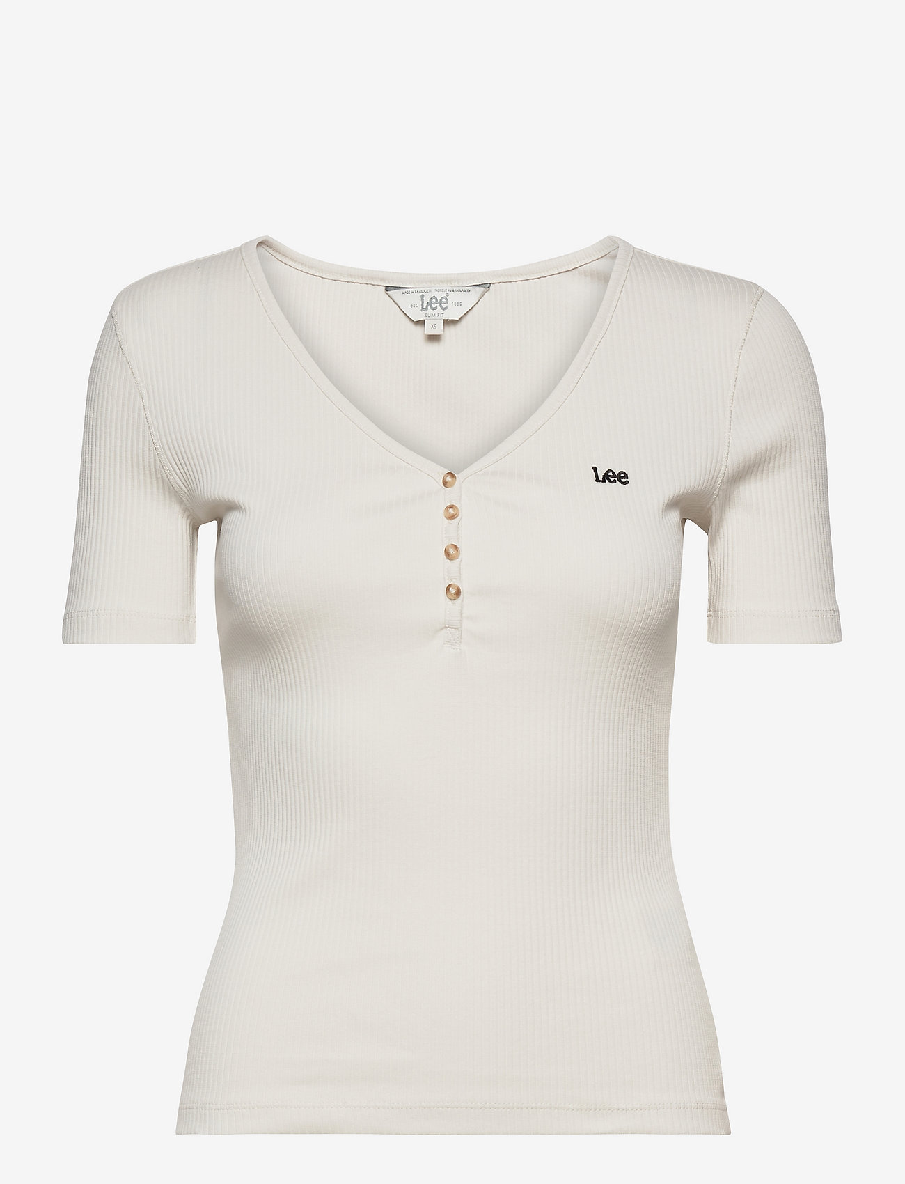 Lee Jeans - SS HENLEY - ecru - 0