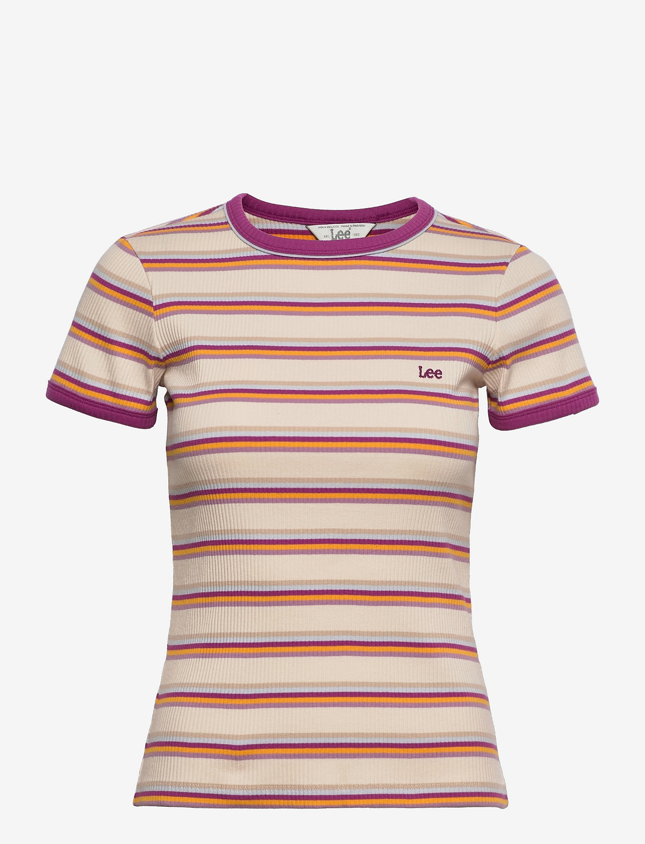 Lee Jeans - STRIPE TEE - golden beam - 0