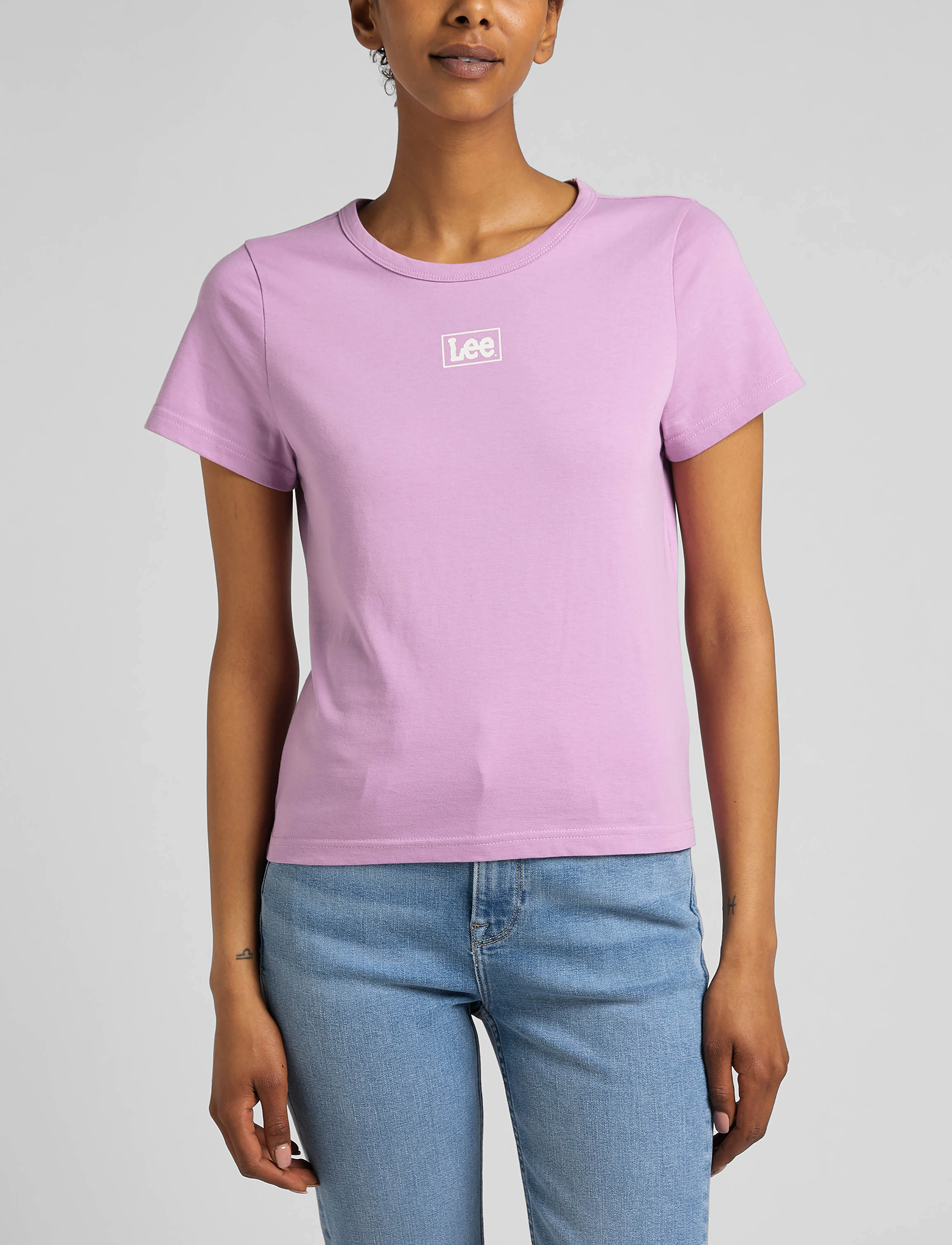 Lee Jeans - SHRUNKEN TEE - pansy - 2