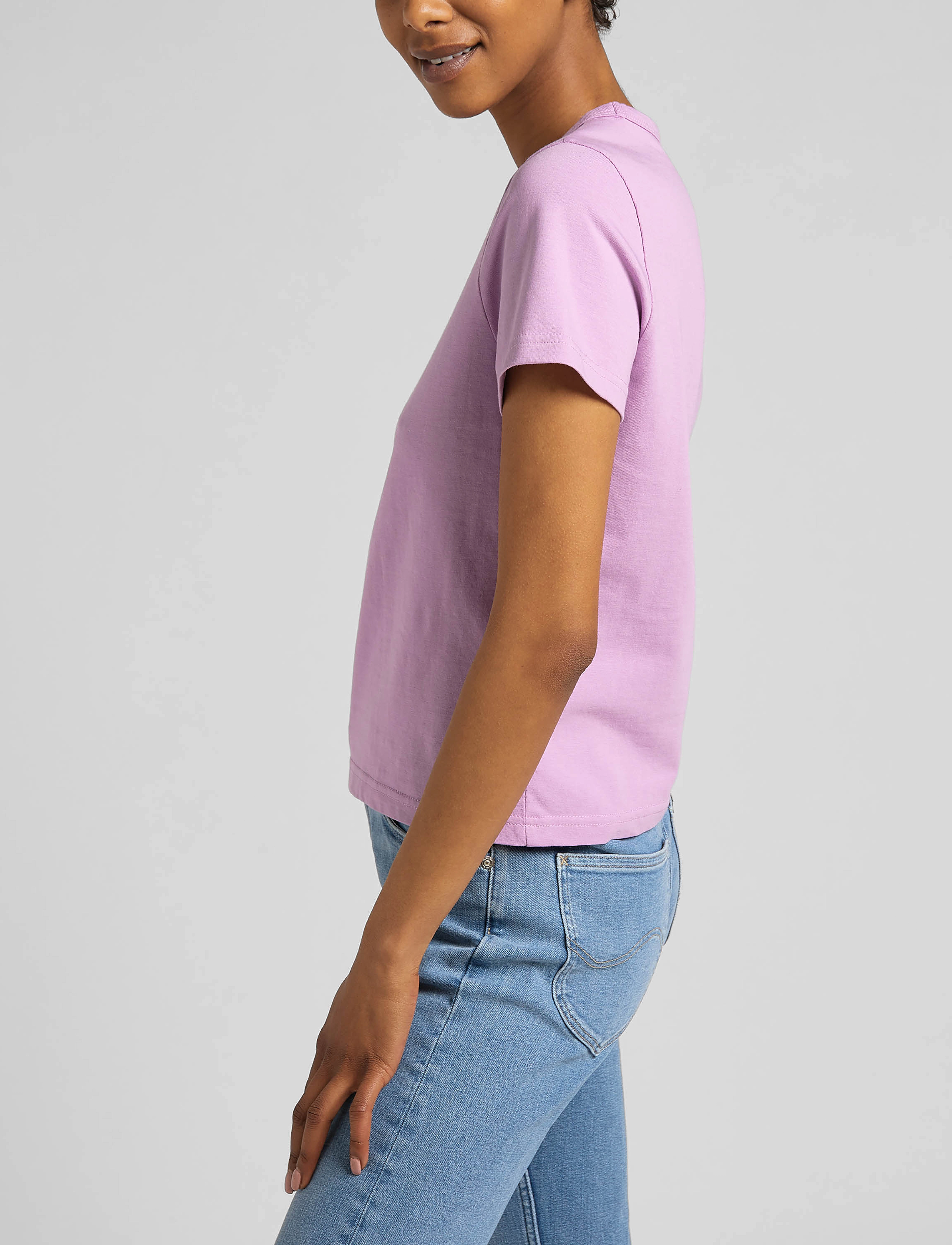 Lee Jeans - SHRUNKEN TEE - pansy - 5