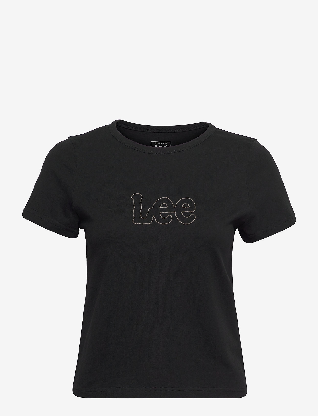Lee Jeans - SLIM CROPPED TEE - black - 0