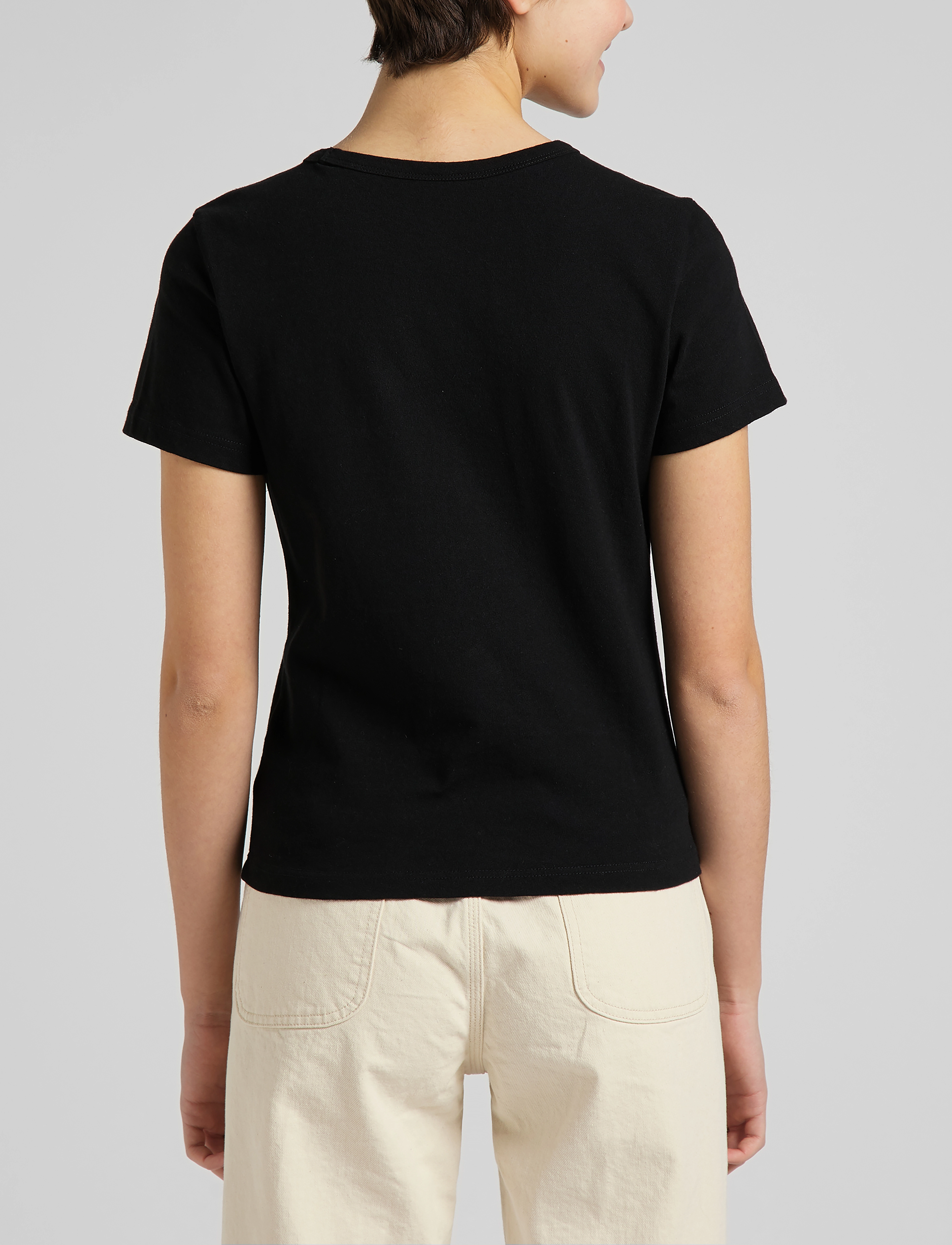 Lee Jeans - SLIM CROPPED TEE - black - 3