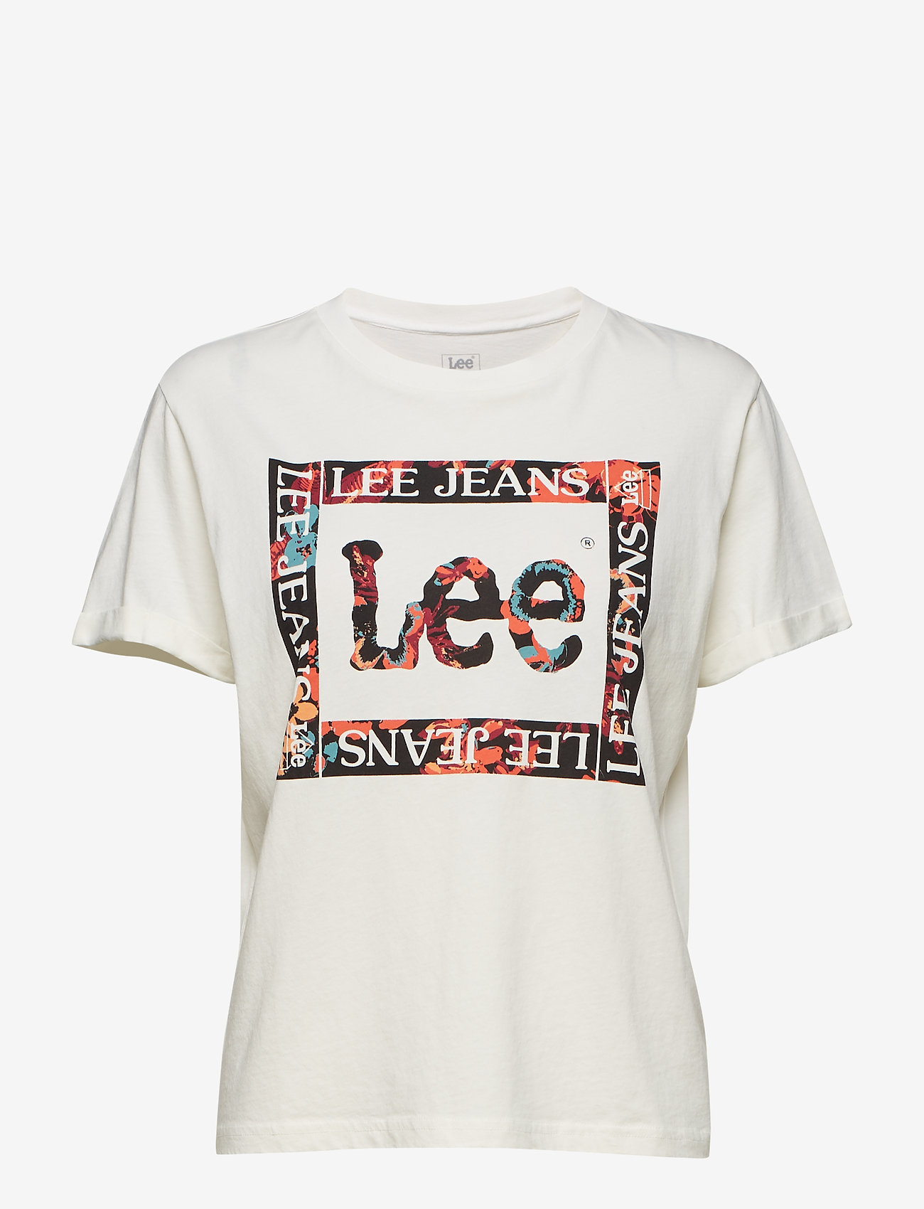 Lee Jeans - FLORAL GRAPHIC TEE - bright white - 0