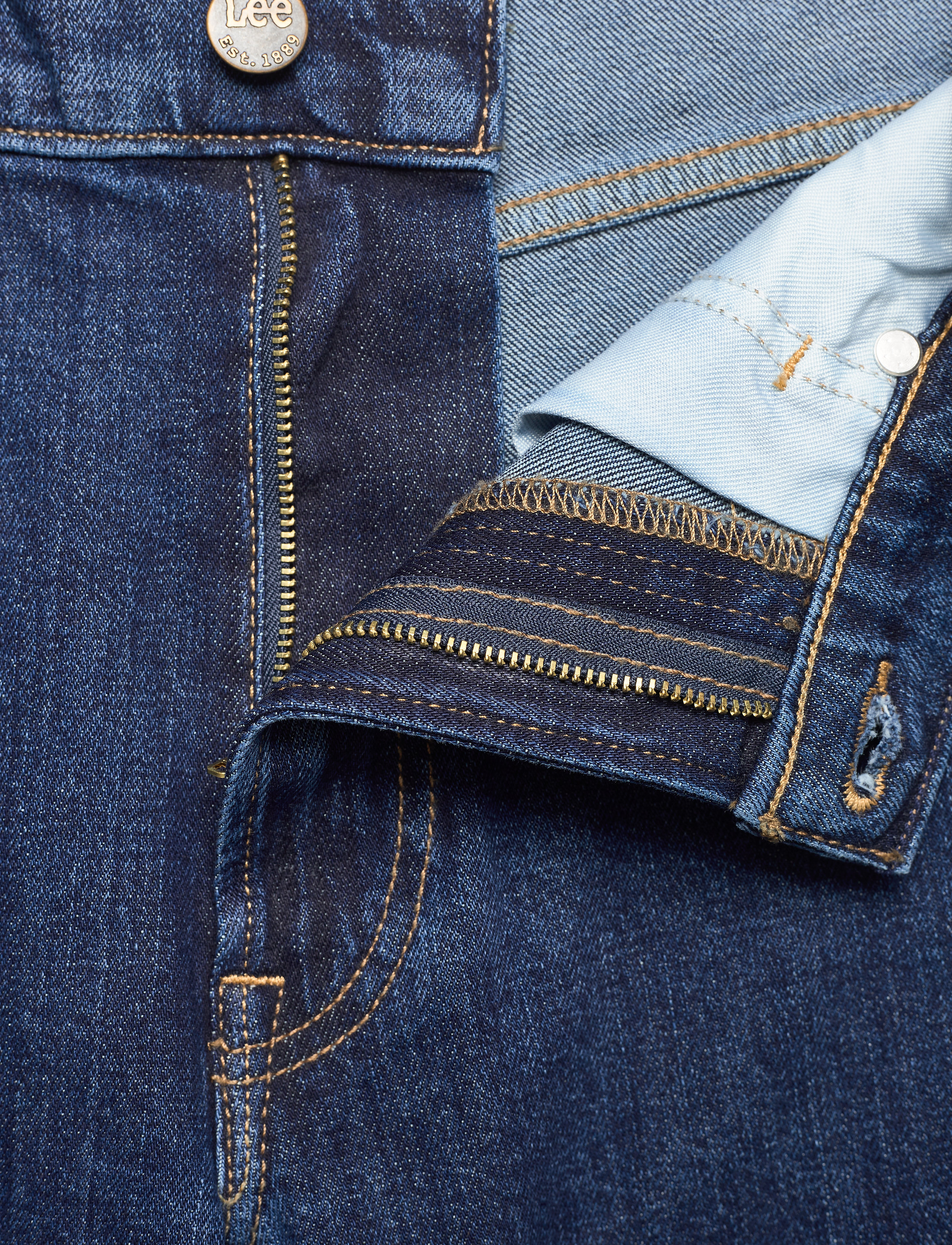 Lee Jeans - BROOKLYN STRAIGHT - män - dark stone - 3