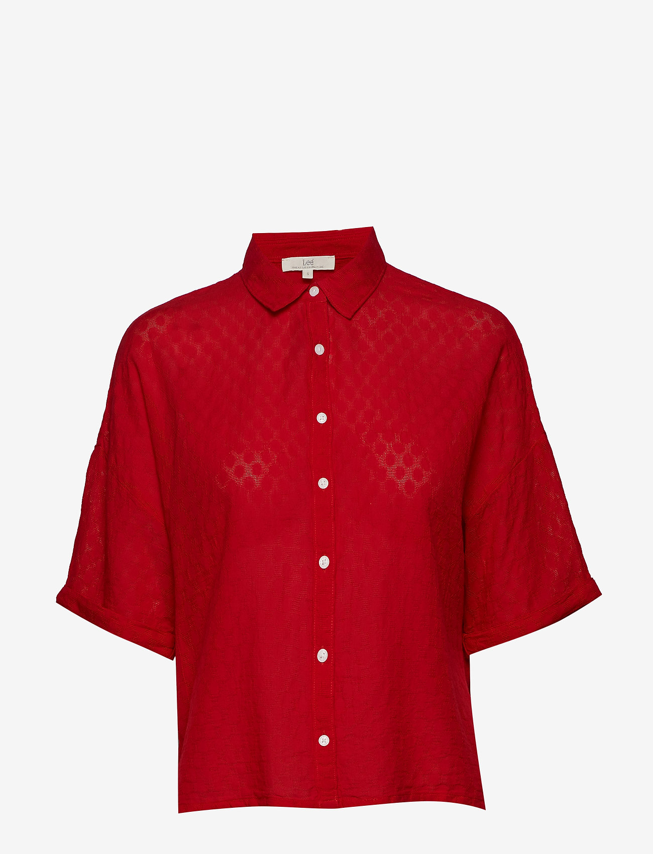 Lee Jeans - CROPPED SHIRT - bright red - 0