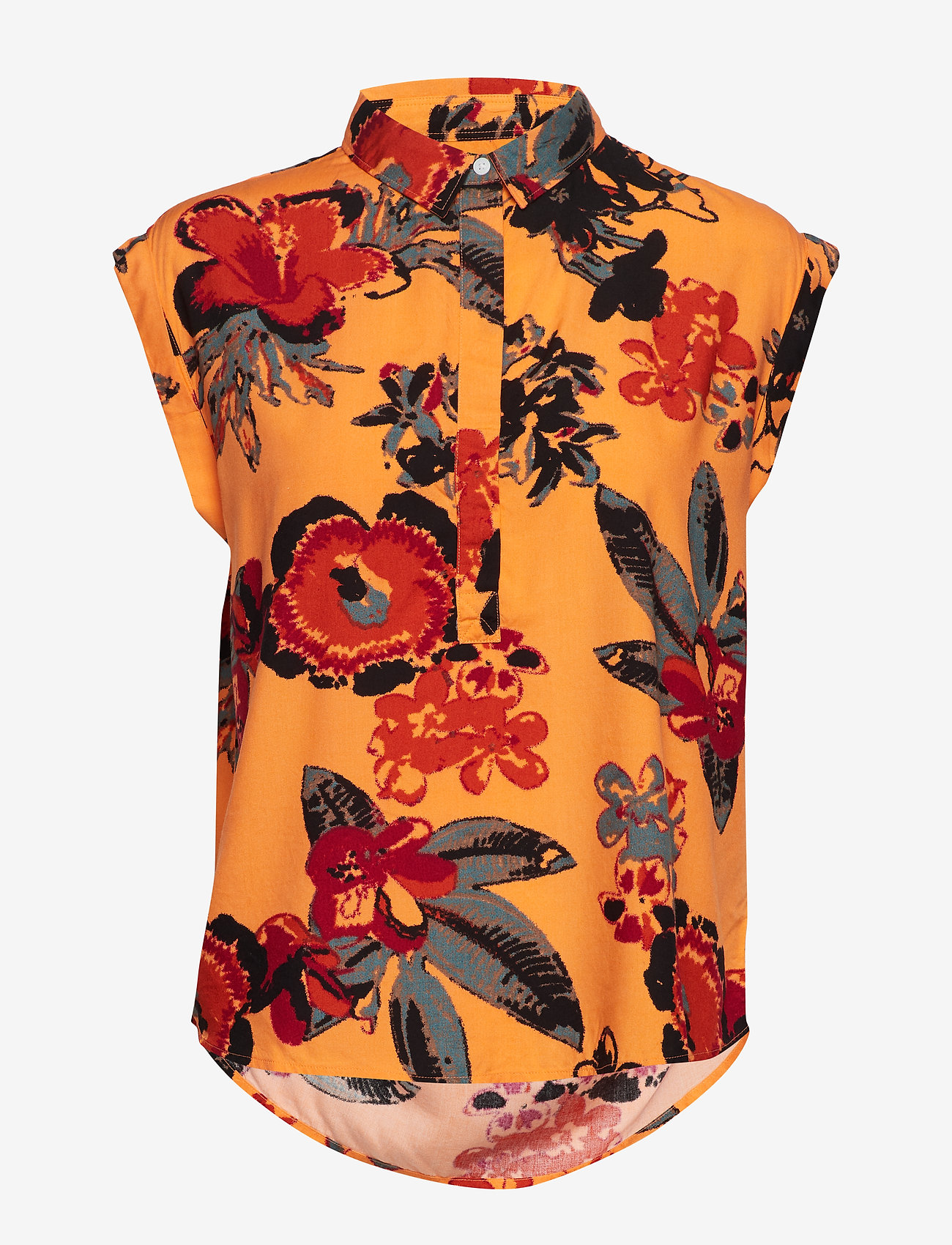 Lee Jeans - FLORAL BLOUSE - nectarine - 0