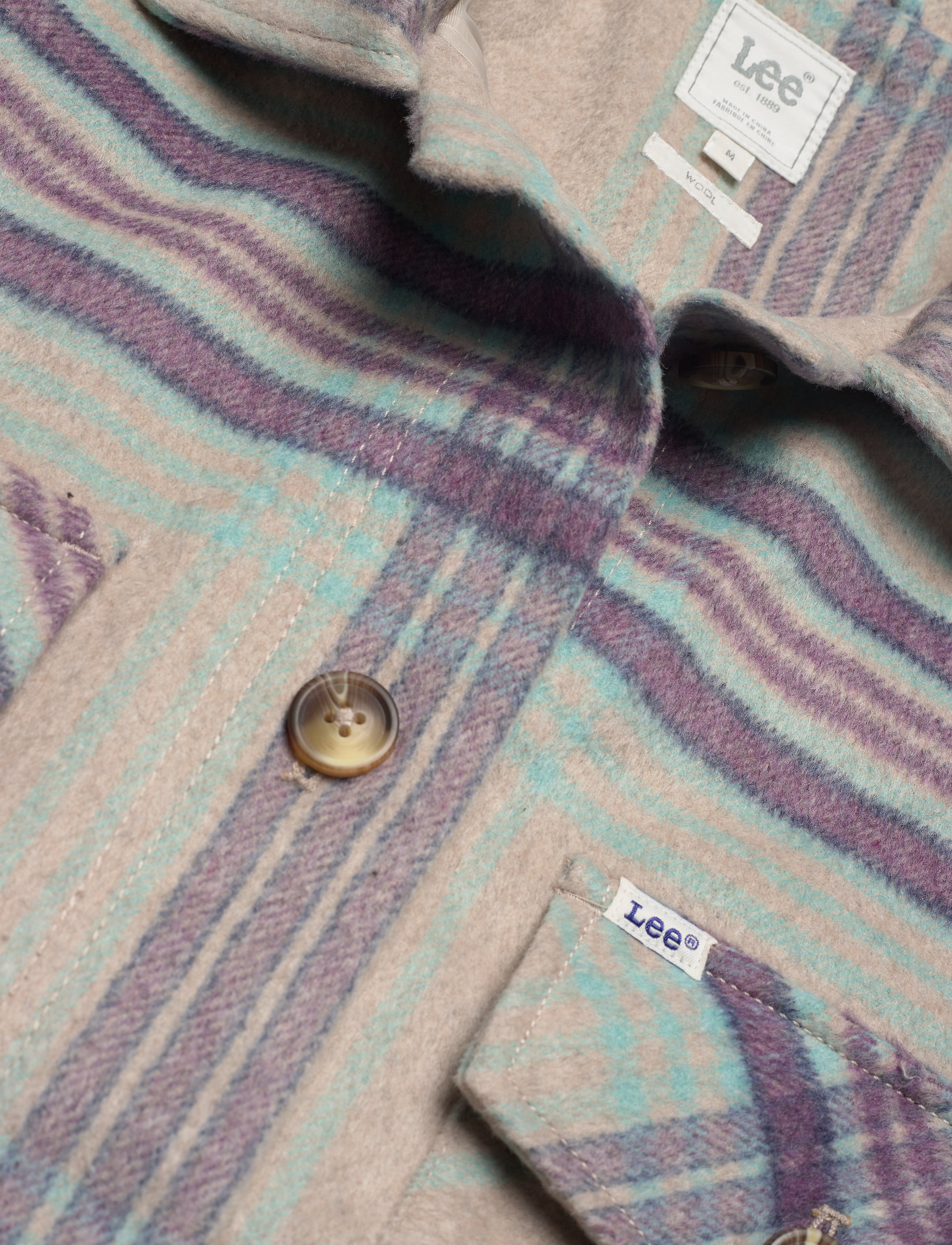 Lee Jeans - WOOL OVERSHIRT - steel green - 2