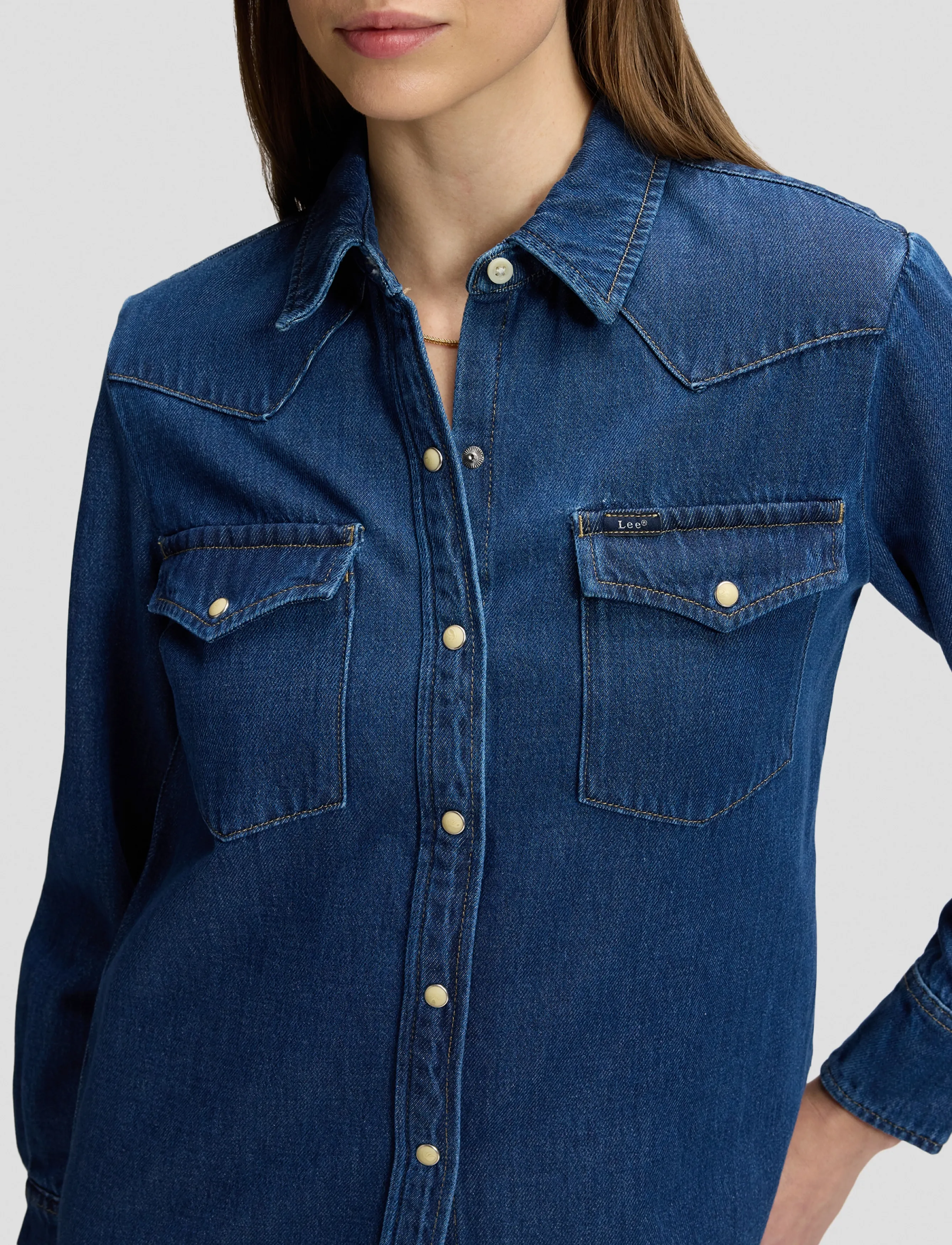 Lee Jeans - REGULAR WESTERN SHIRT - denimskjorter - adventuring - 5