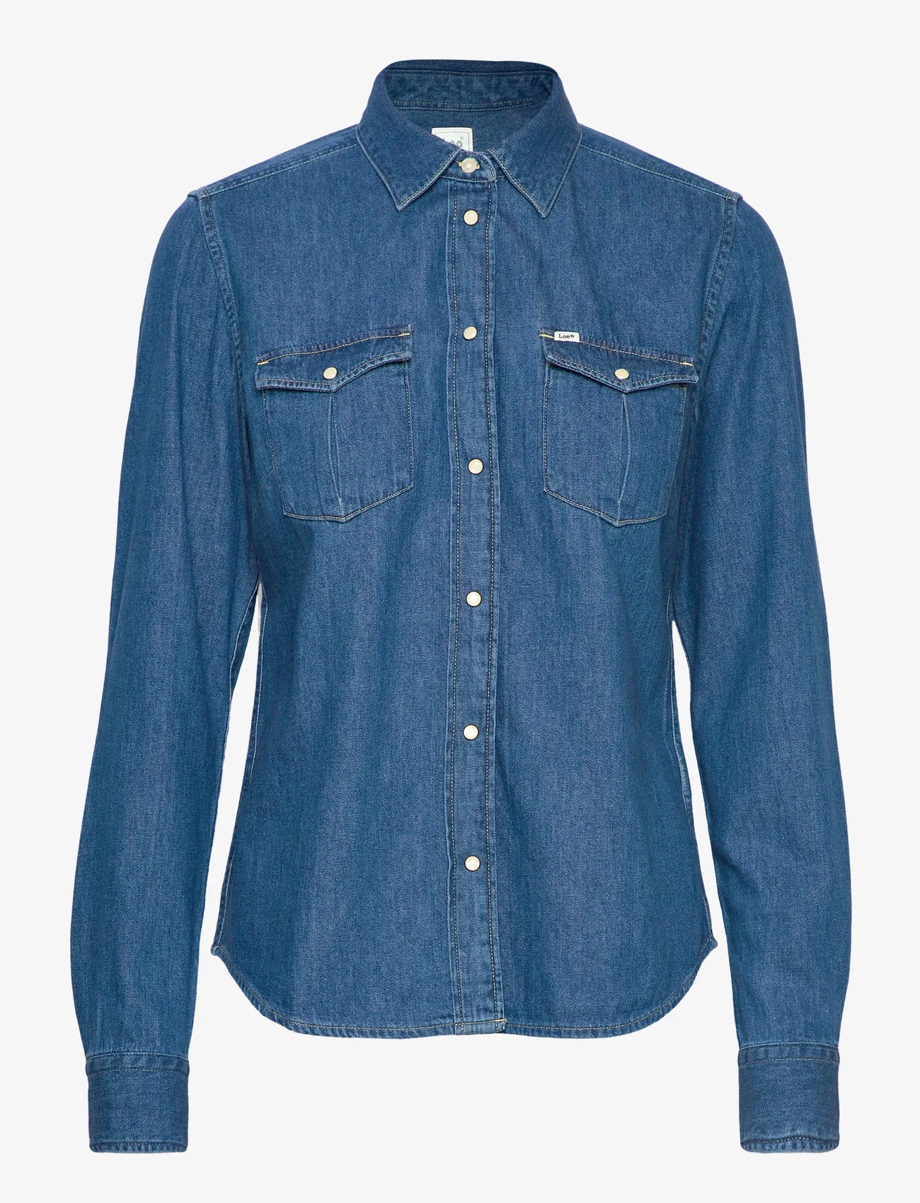 Lee Jeans - REGULAR WESTERN SHIR - teksasärgid - washed blue - 0