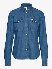 Lee Jeans - REGULAR WESTERN SHIR - teksasärgid - washed blue - 0