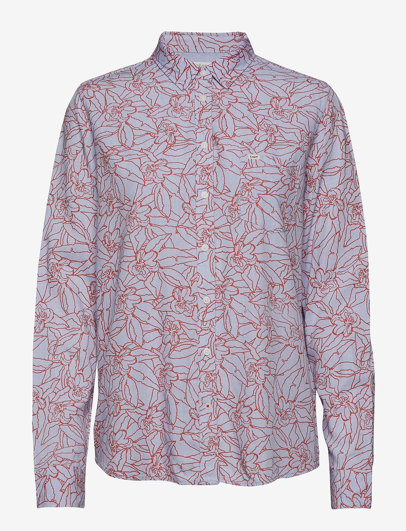 Lee Jeans - ONE POCKET SHIRT - burned red - 0