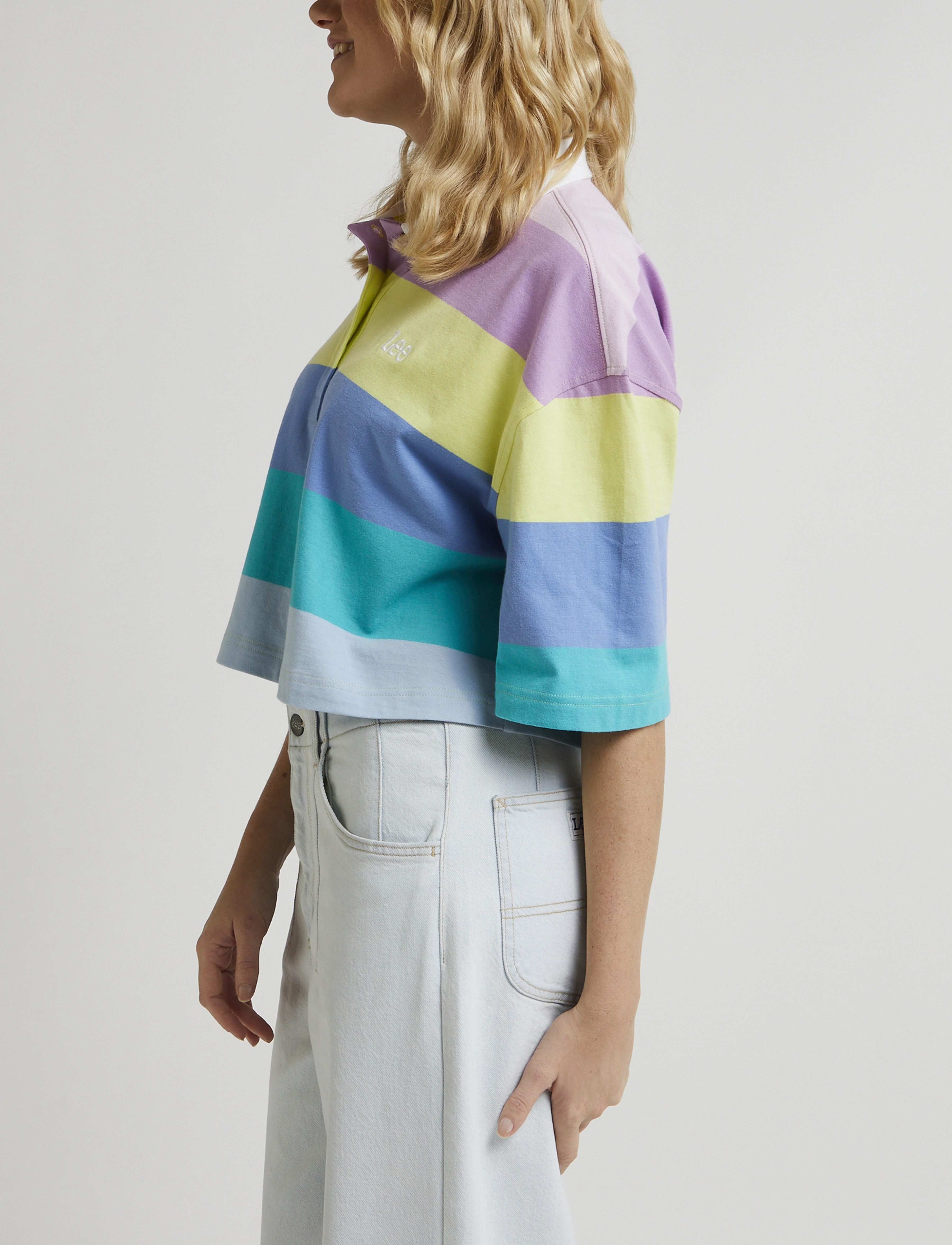 Lee Jeans - CROPPED POLO - brimstone - 5