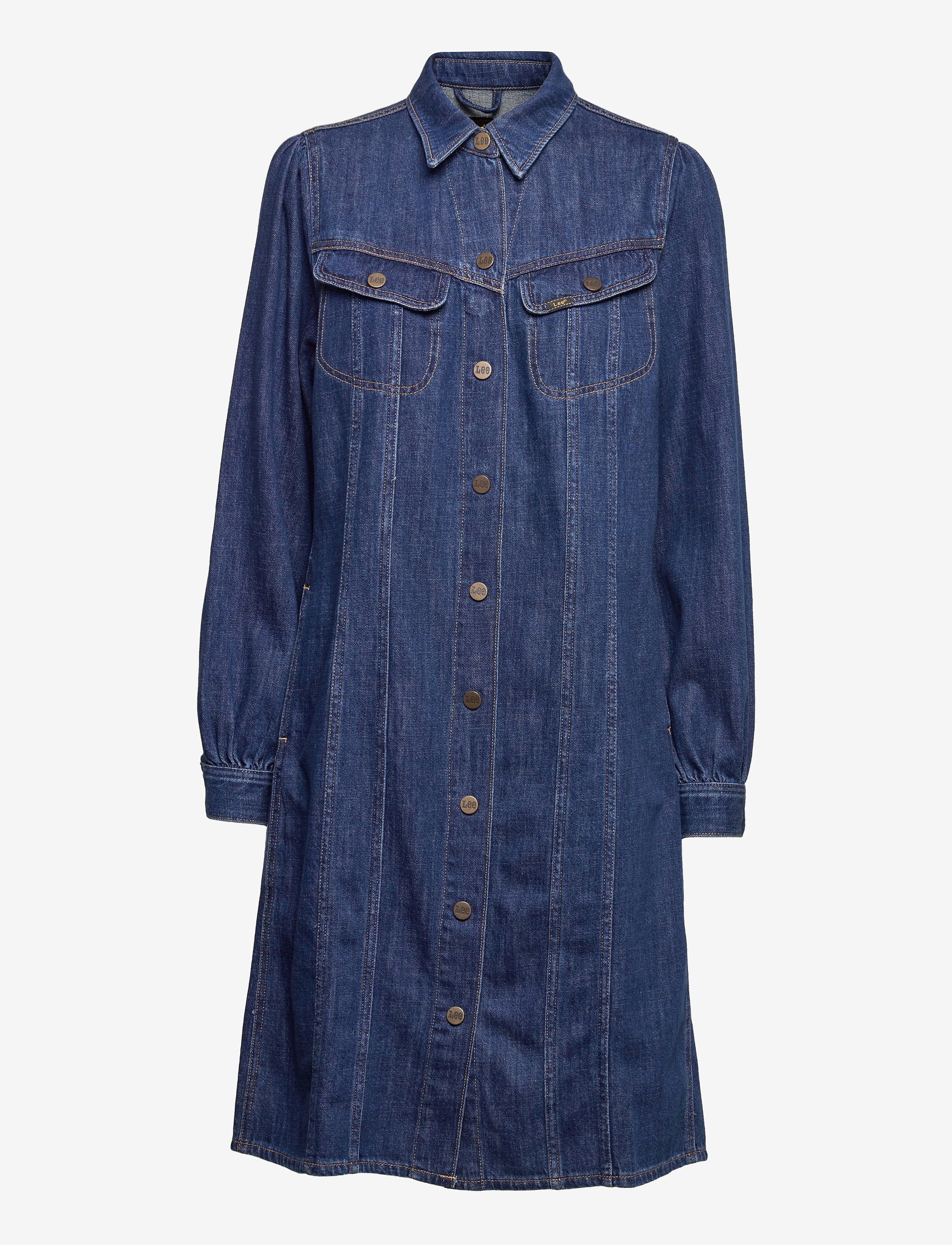 Lee Jeans - VOLUME SLEEVE DRESS - rinse - 0