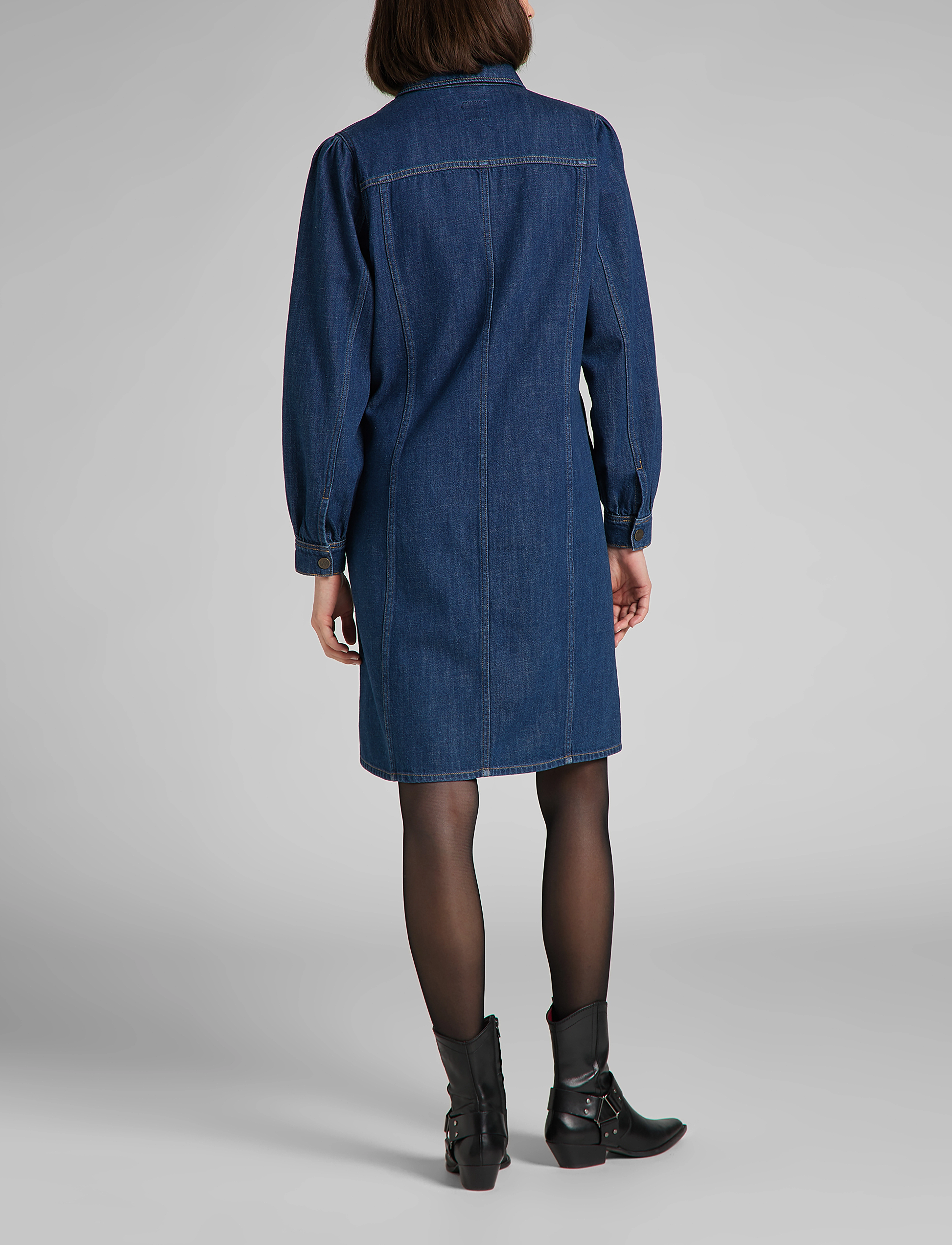 Lee Jeans - VOLUME SLEEVE DRESS - rinse - 3