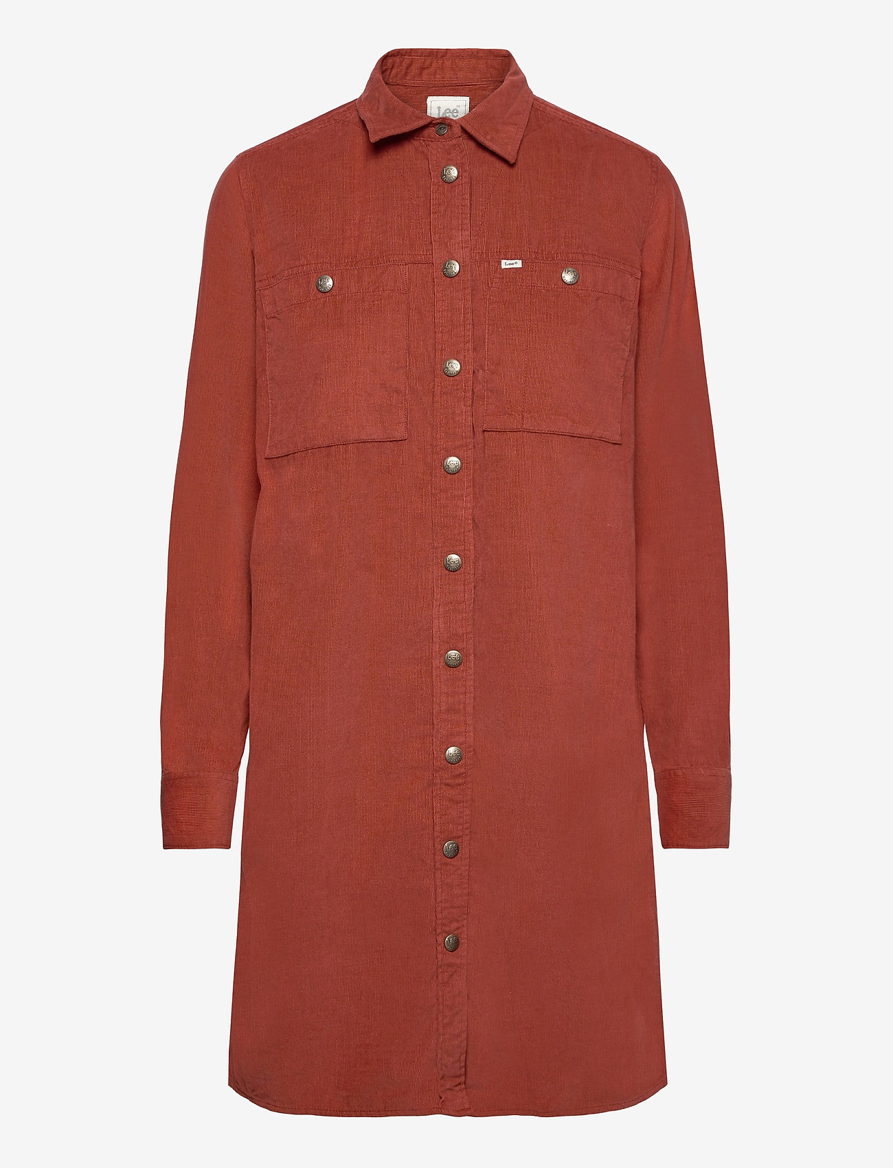Lee Jeans - WORKSHIRT DRESS - red ochre - 0