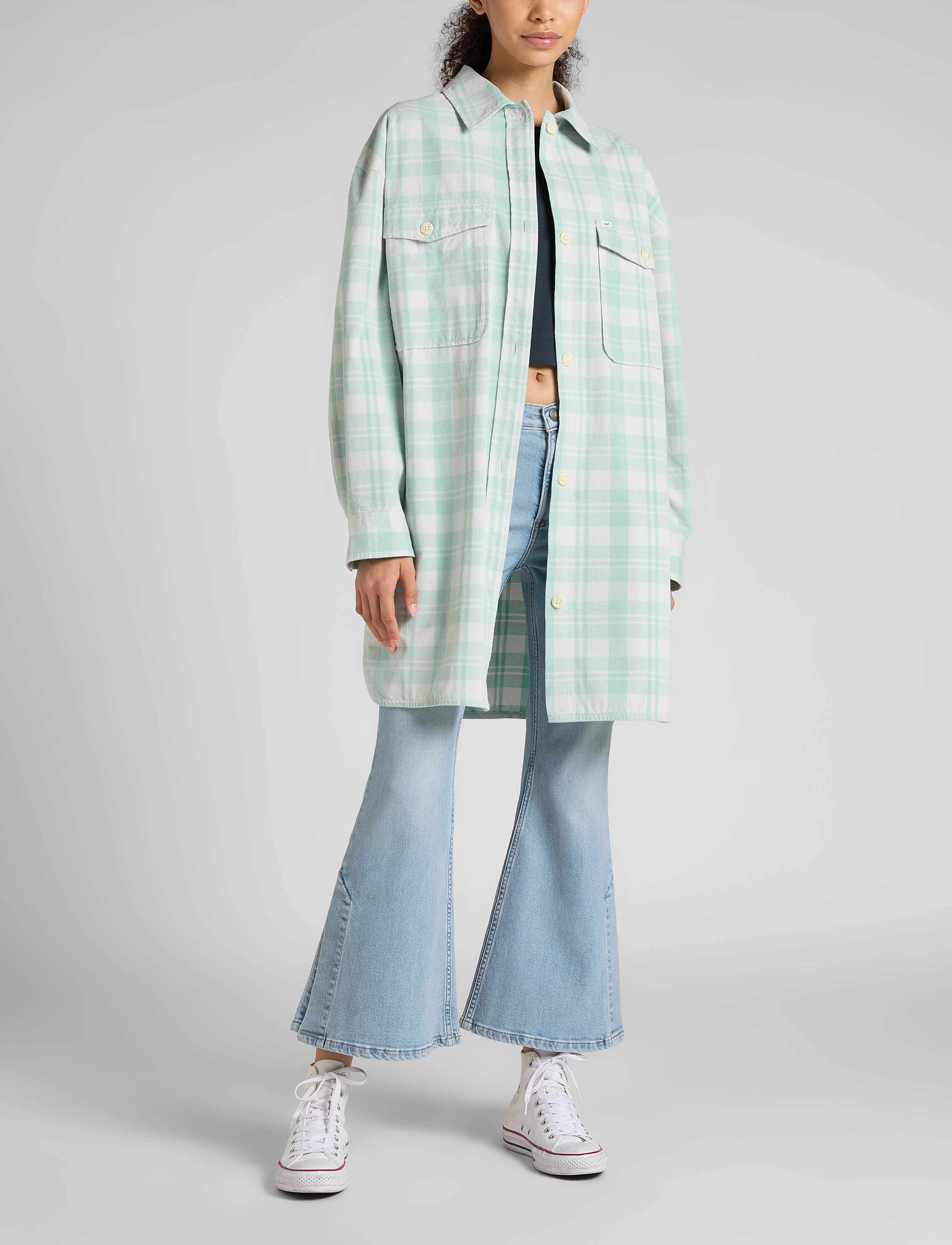 Lee Jeans - ELONGATED OVERSHIRT - kvinder - dusty jade - 4