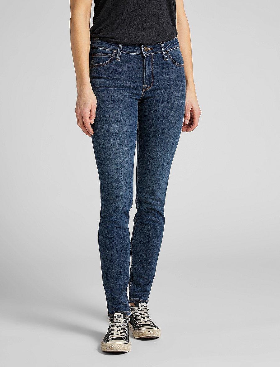 Lee Jeans - SCARLETT - liibuvad teksad - dark ulrich - 0