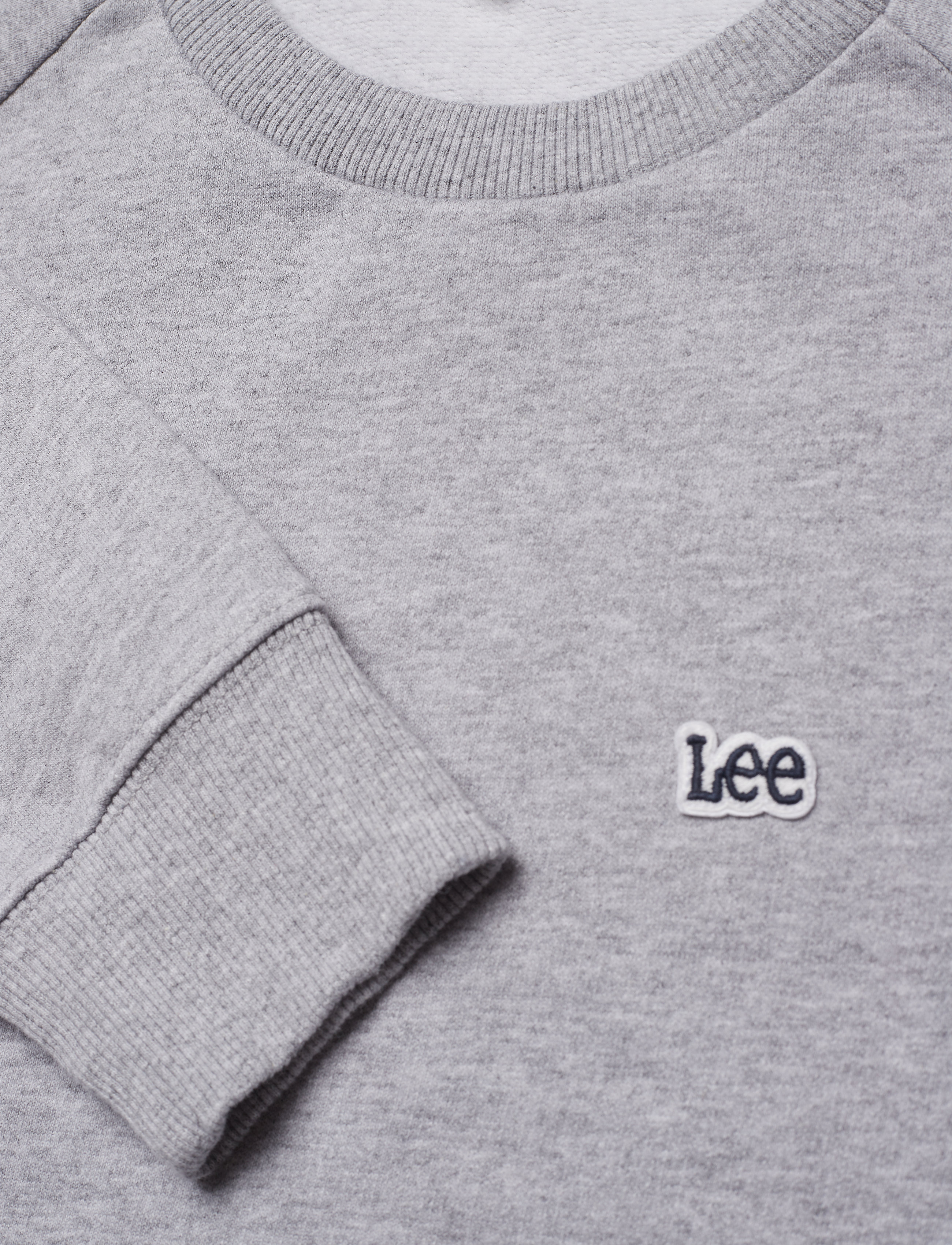 Lee Jeans - PLAIN CREW NECK SWS - grey mele - 2