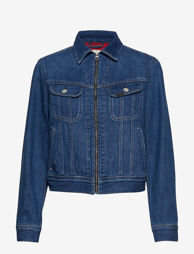 Lee Jeans Zip Cropped Rider – denim jackets – shop at Booztlet