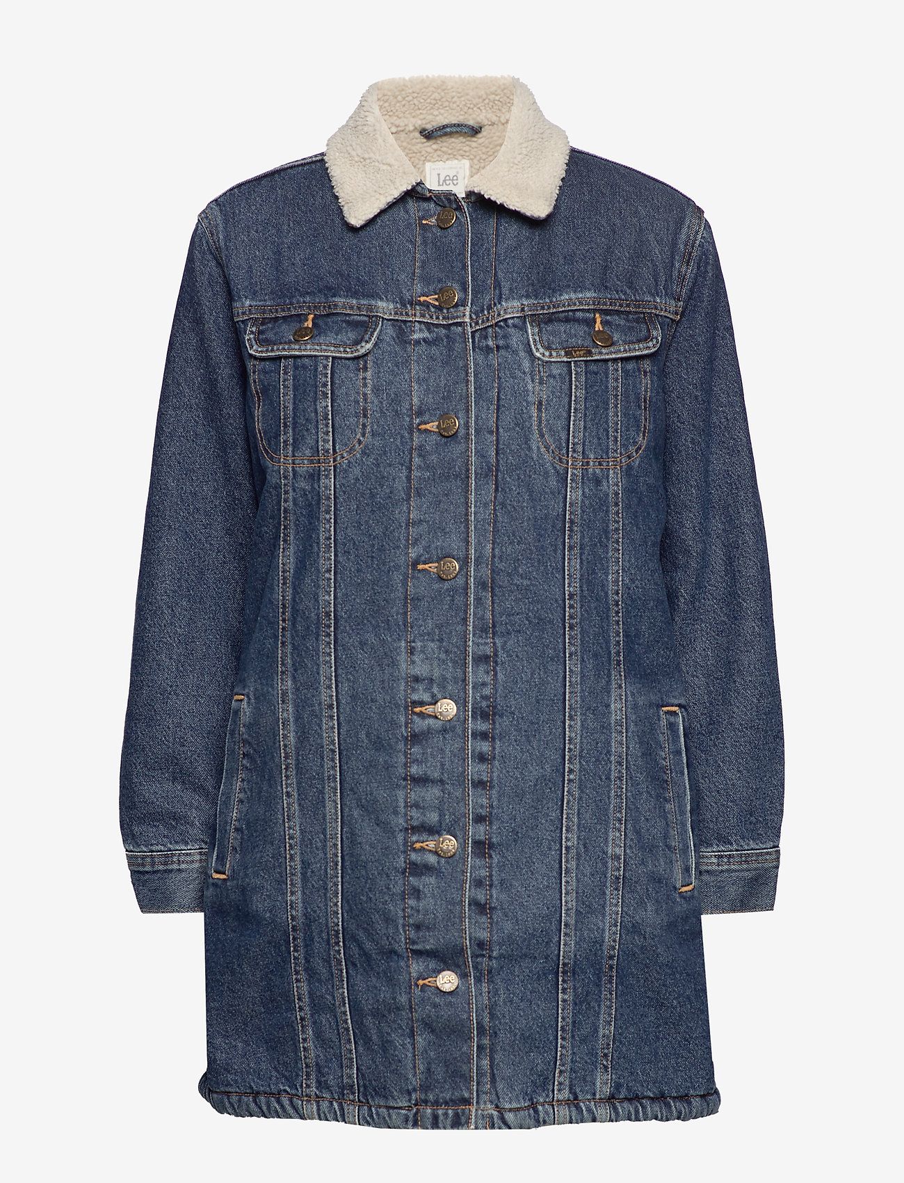 Lee Jeans - SHERPA DUSTER - dark stone - 0